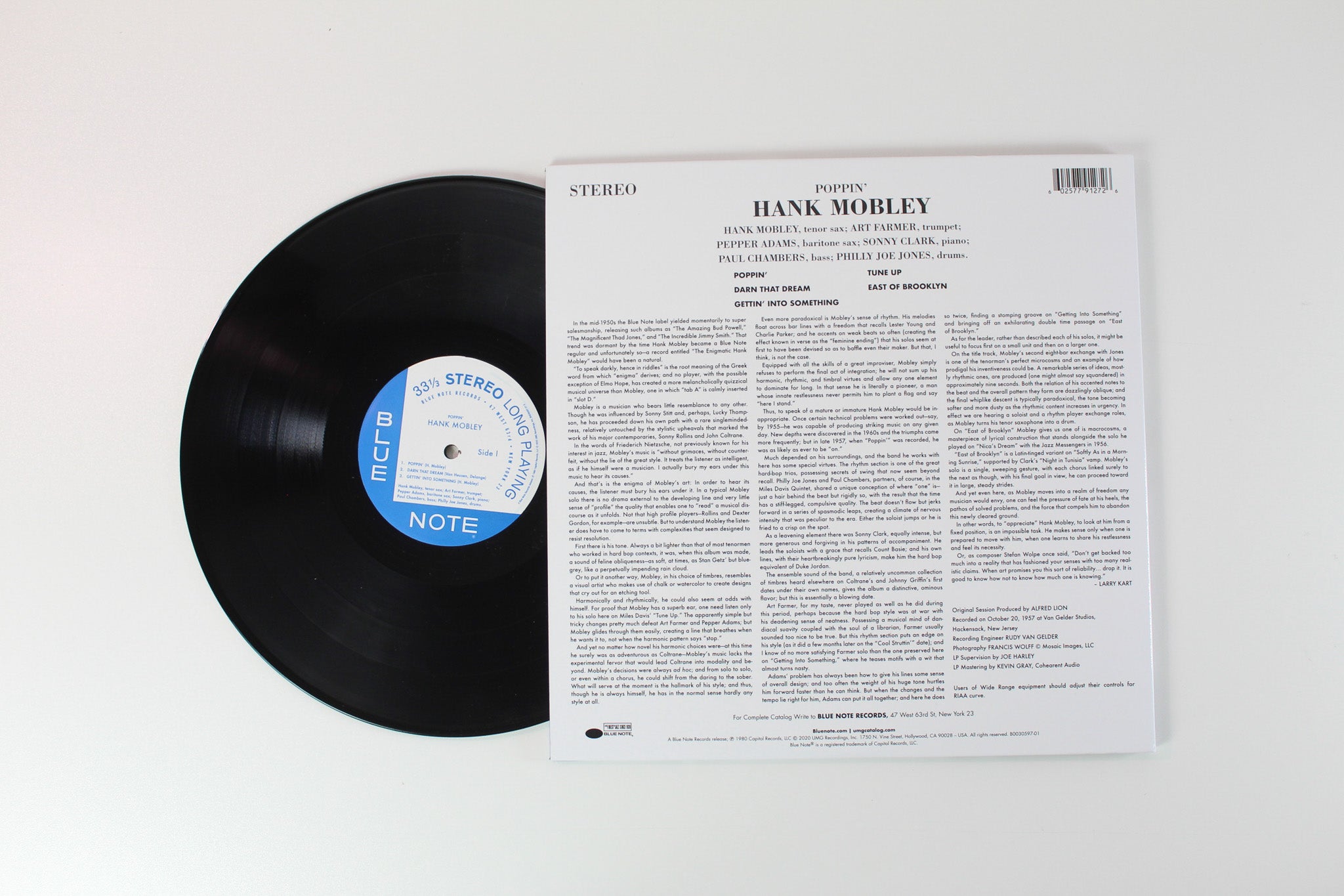 Hank Mobley - Poppin' on Blue Note Tone Poet Series Reissue