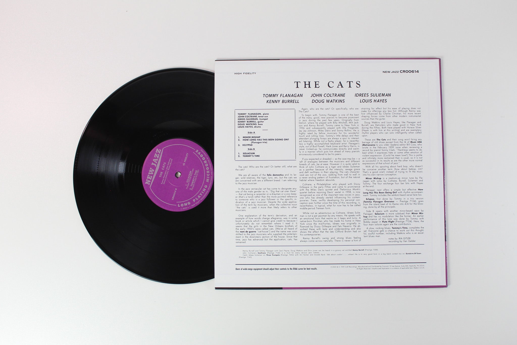 Tommy Flanagan / John Coltrane / Kenny Burrell / Idrees Sulieman - The Cats on Craft Recordings OJC Reissue