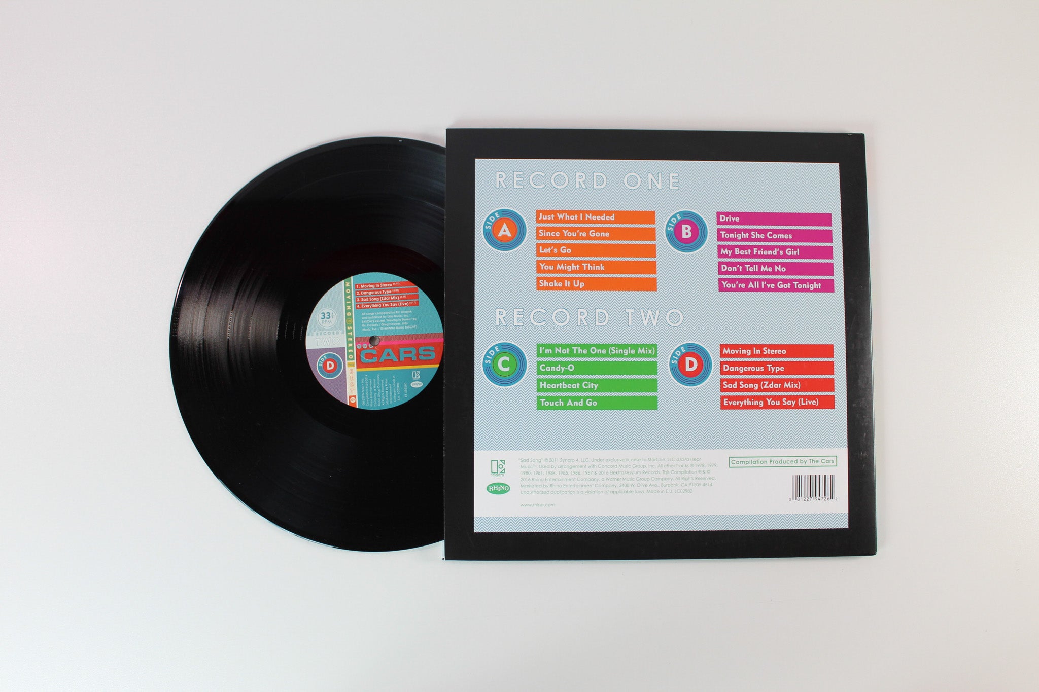 The Cars - Moving In Stereo: The Best Of The Cars on Elektra Rhino