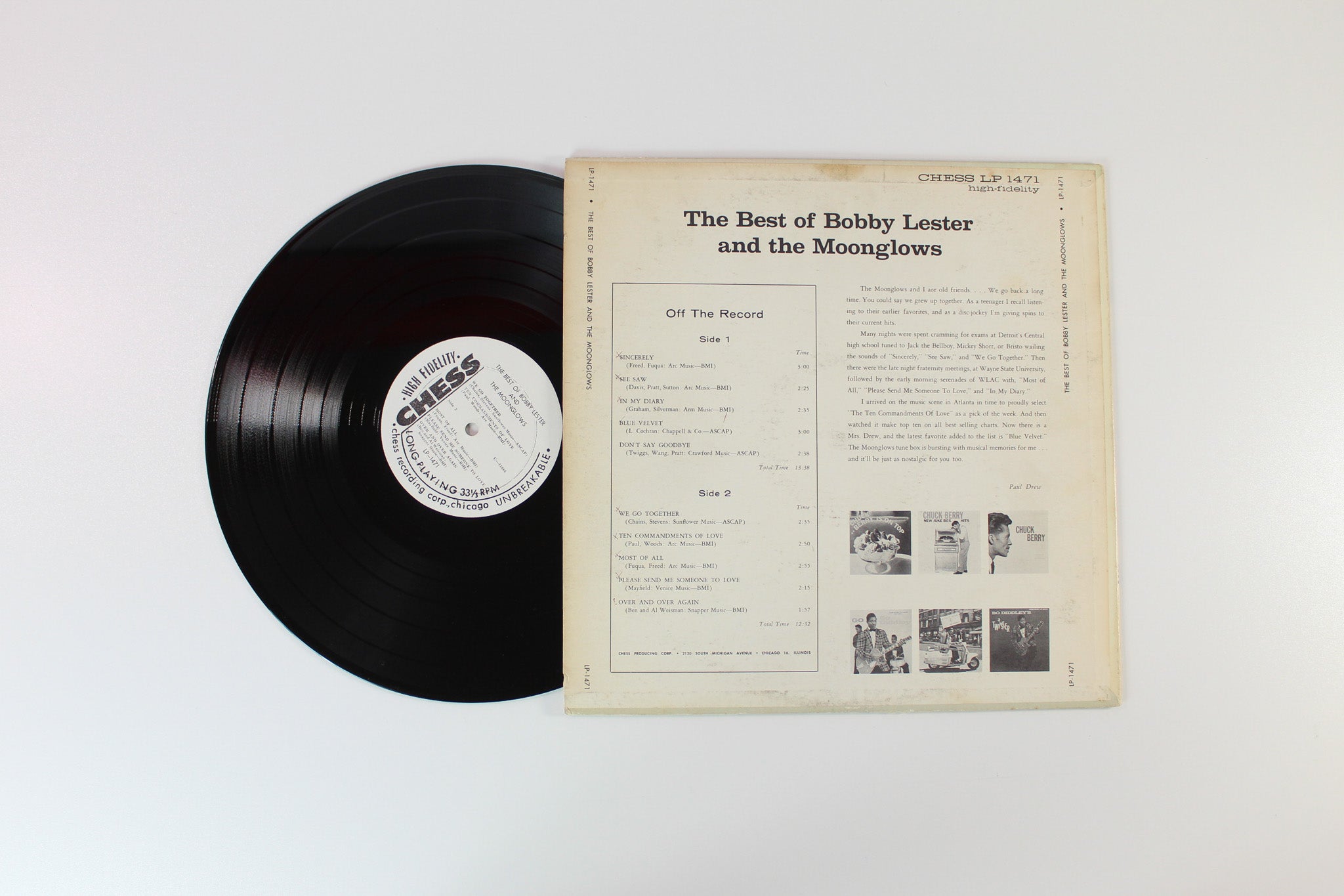 Bobby Lester - The Best Of Bobby Lester And The Moonglows on Chess Promo