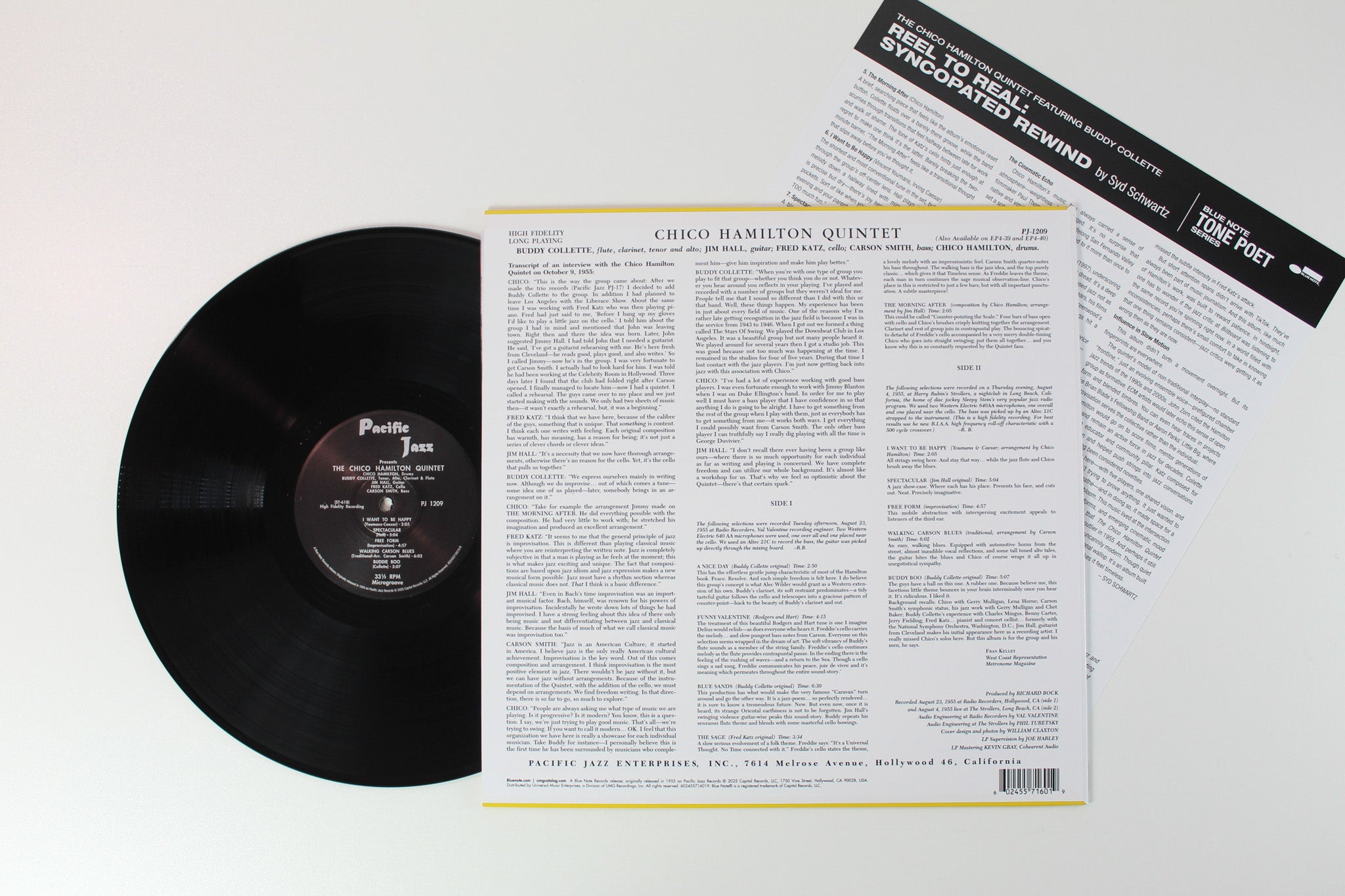 The Chico Hamilton Quintet - Chico Hamilton Quintet on Pacific Jazz Blue Note Tone Poet Series Reissue