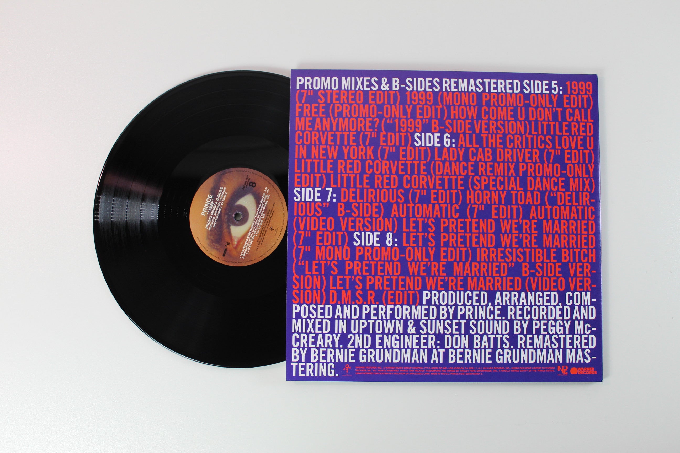 Prince - 1999 on NPG Warner Deluxe Edition Box Wet