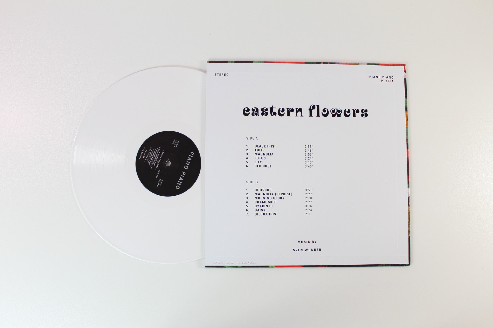 Sven Wunder - Eastern Flowers on Piano Piano Ltd White Vinyl Reissue