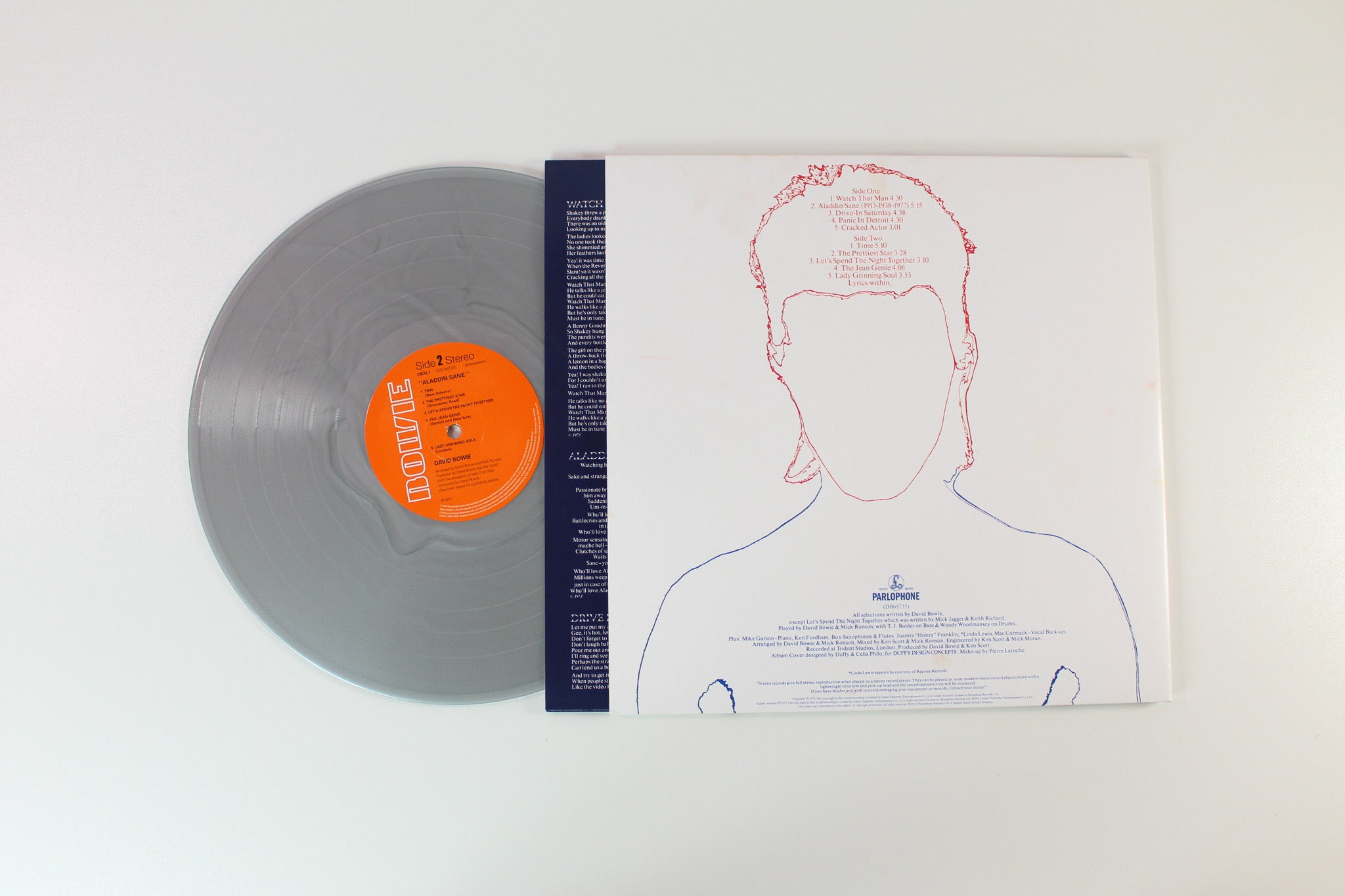 David Bowie - Aladdin Sane on Parlophone Ltd Silver Vinyl Reissue