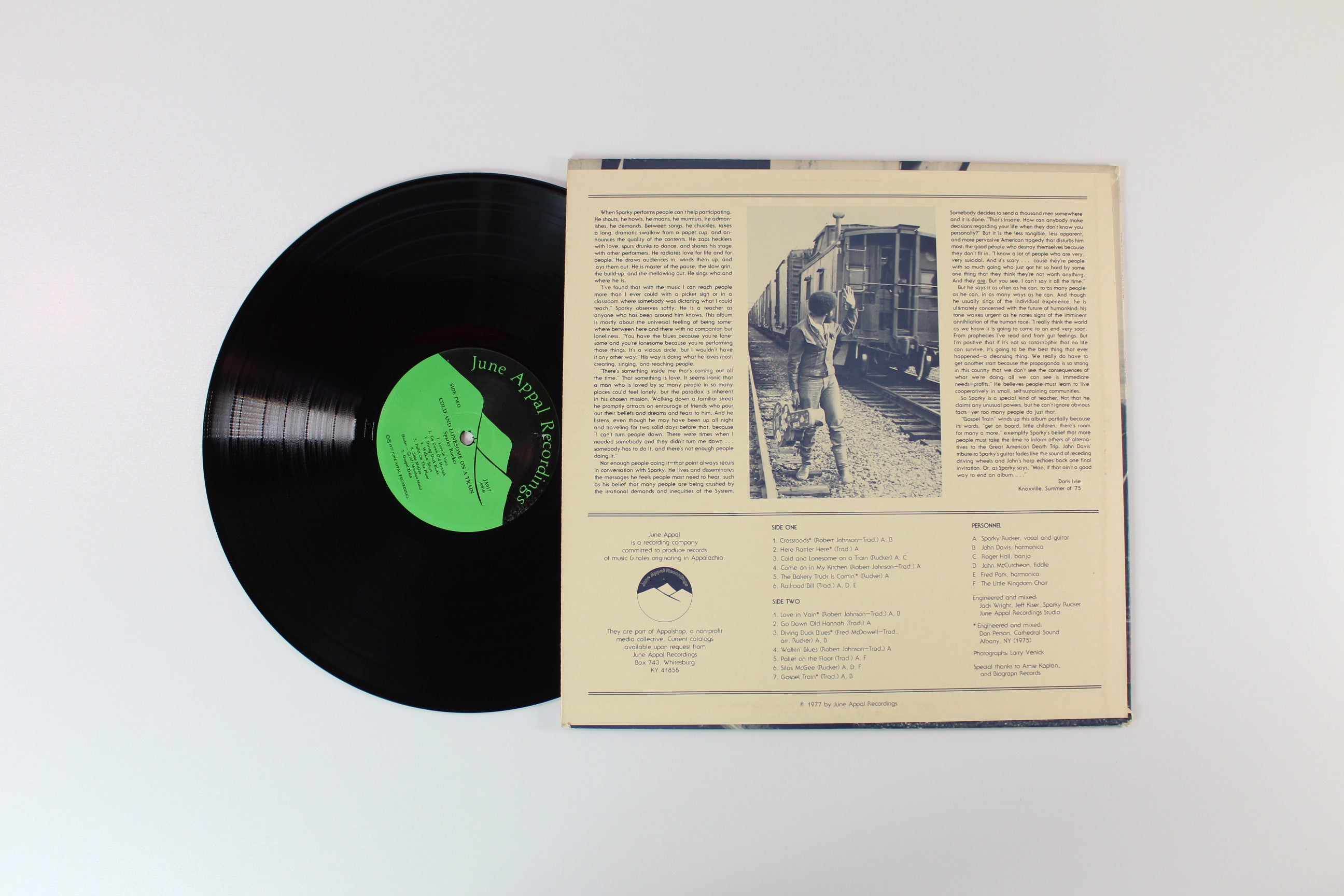 Sparky Rucker - Cold And Lonesome On A Train on June Appal Recordings