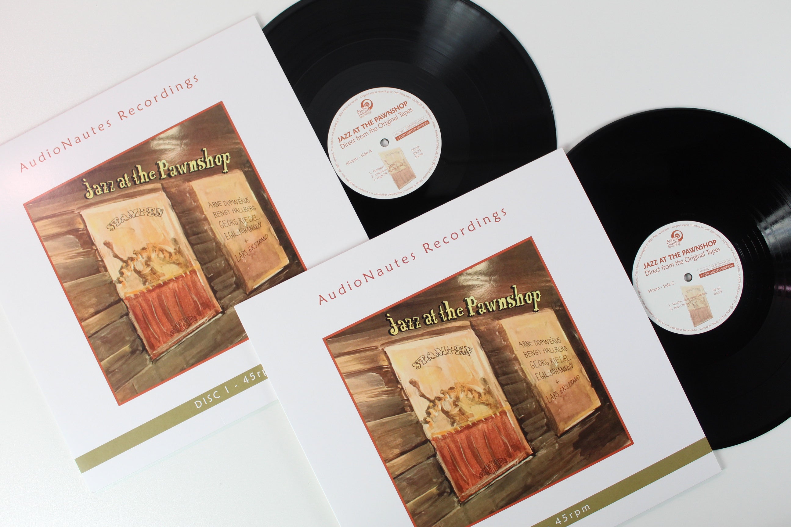 Arne Domnérus, Bengt Hallberg, Georg Riedel, Egil Johansen, Lars Erstrand - Jazz At The Pawnshop on AudioNautes Ltd Numbered 1 Step Reissue Box Set