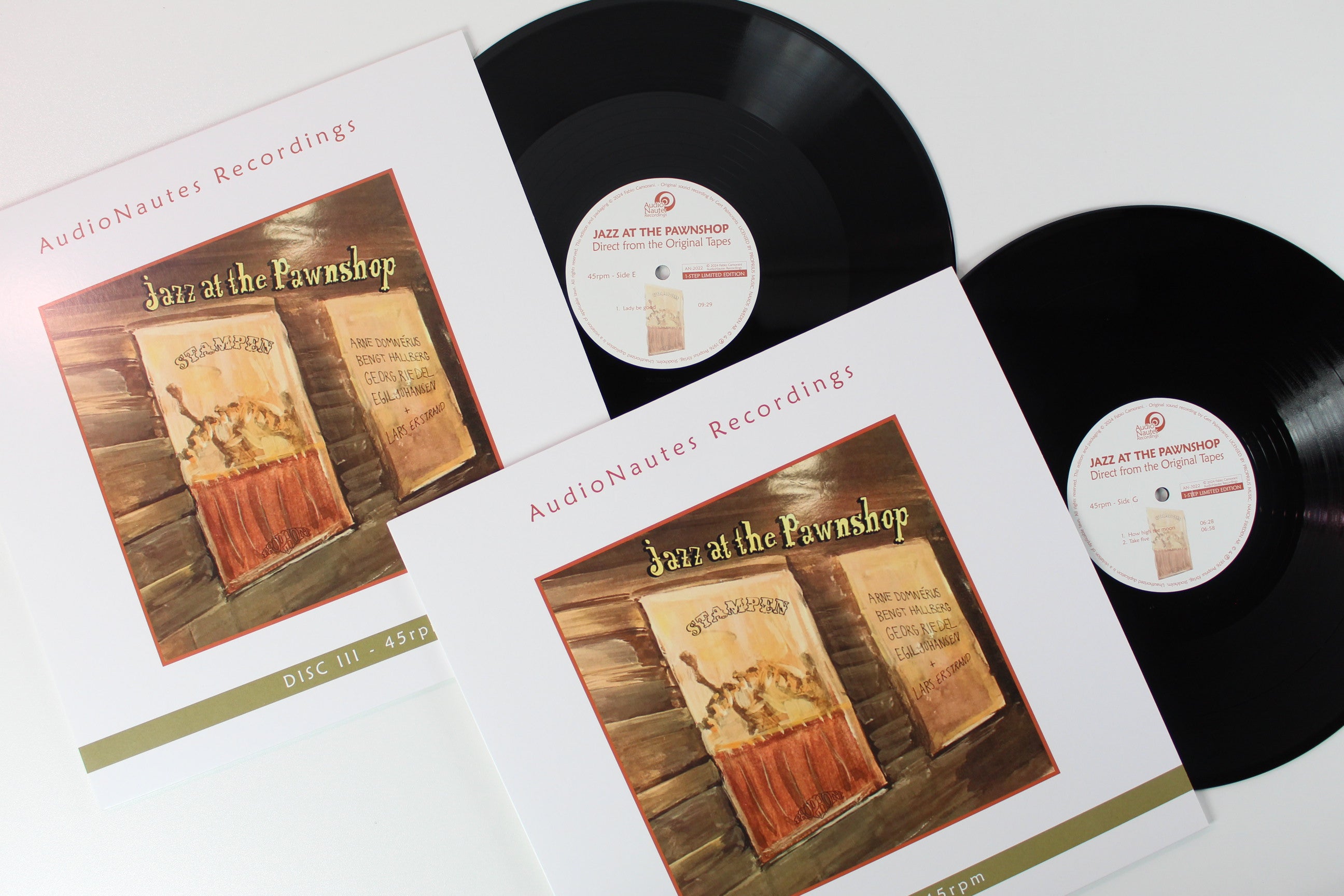 Arne Domnérus, Bengt Hallberg, Georg Riedel, Egil Johansen, Lars Erstrand - Jazz At The Pawnshop on AudioNautes Ltd Numbered 1 Step Reissue Box Set