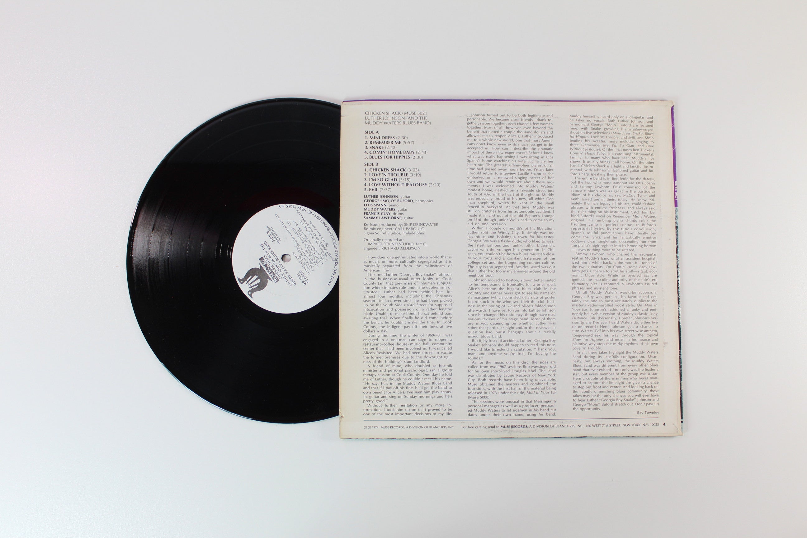 Luther Johnson - Chicken Shack on Muse Records - Promo