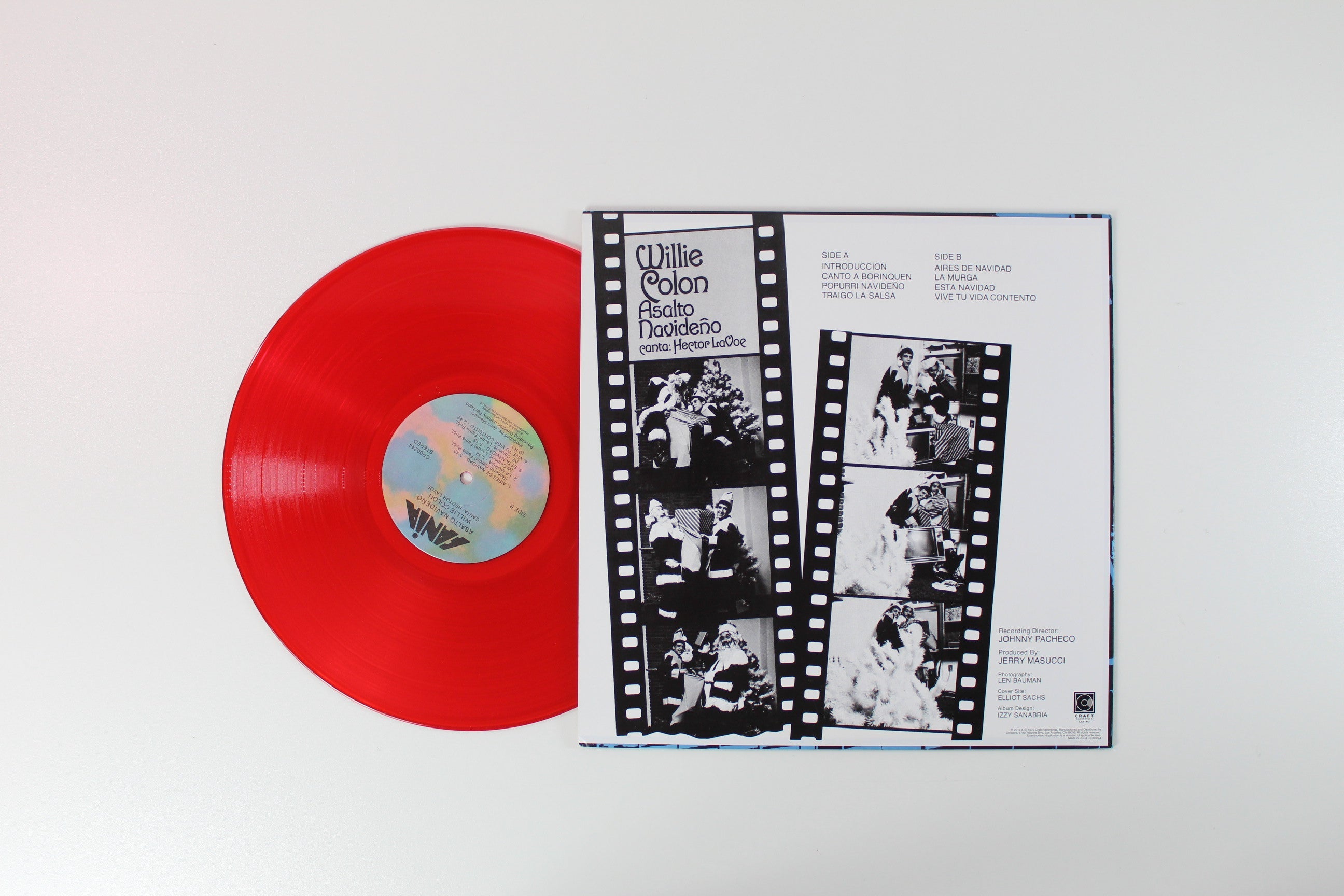Willie Colón Canta Hector Lavoe - Asalto Navideño on Craft Recordings RSD BF 2019 Ltd Translucent Red Vinyl Reissue