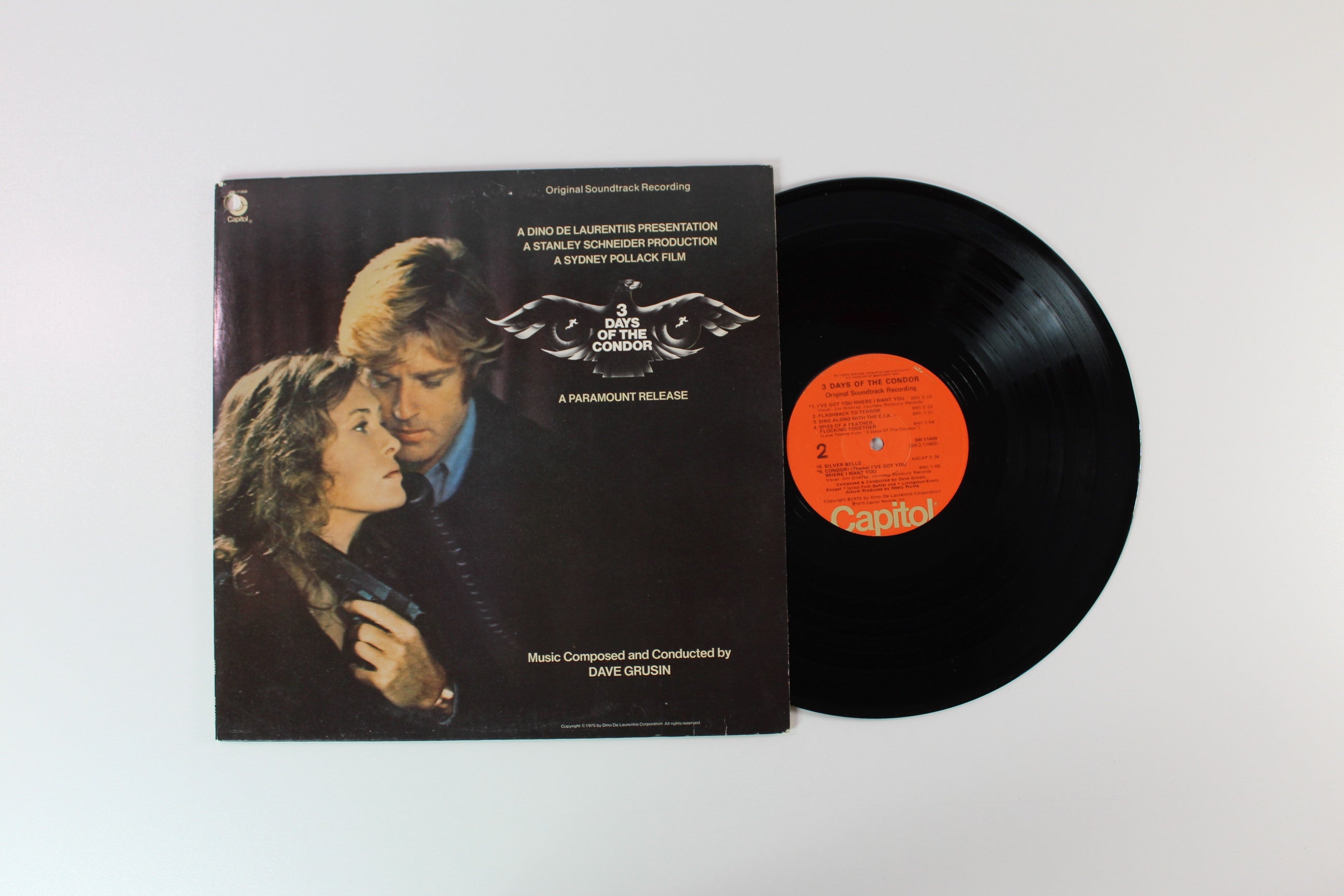 Dave Grusin - 3 Days Of The Condor (Original Soundtrack Recording) on Capitol Records