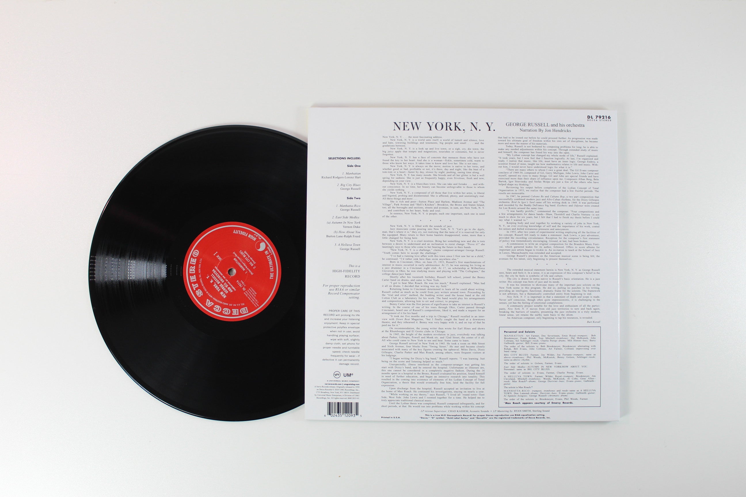 George Russell Orchestra - New York, N.Y. on Decca Acoustic Sounds Series Reissue