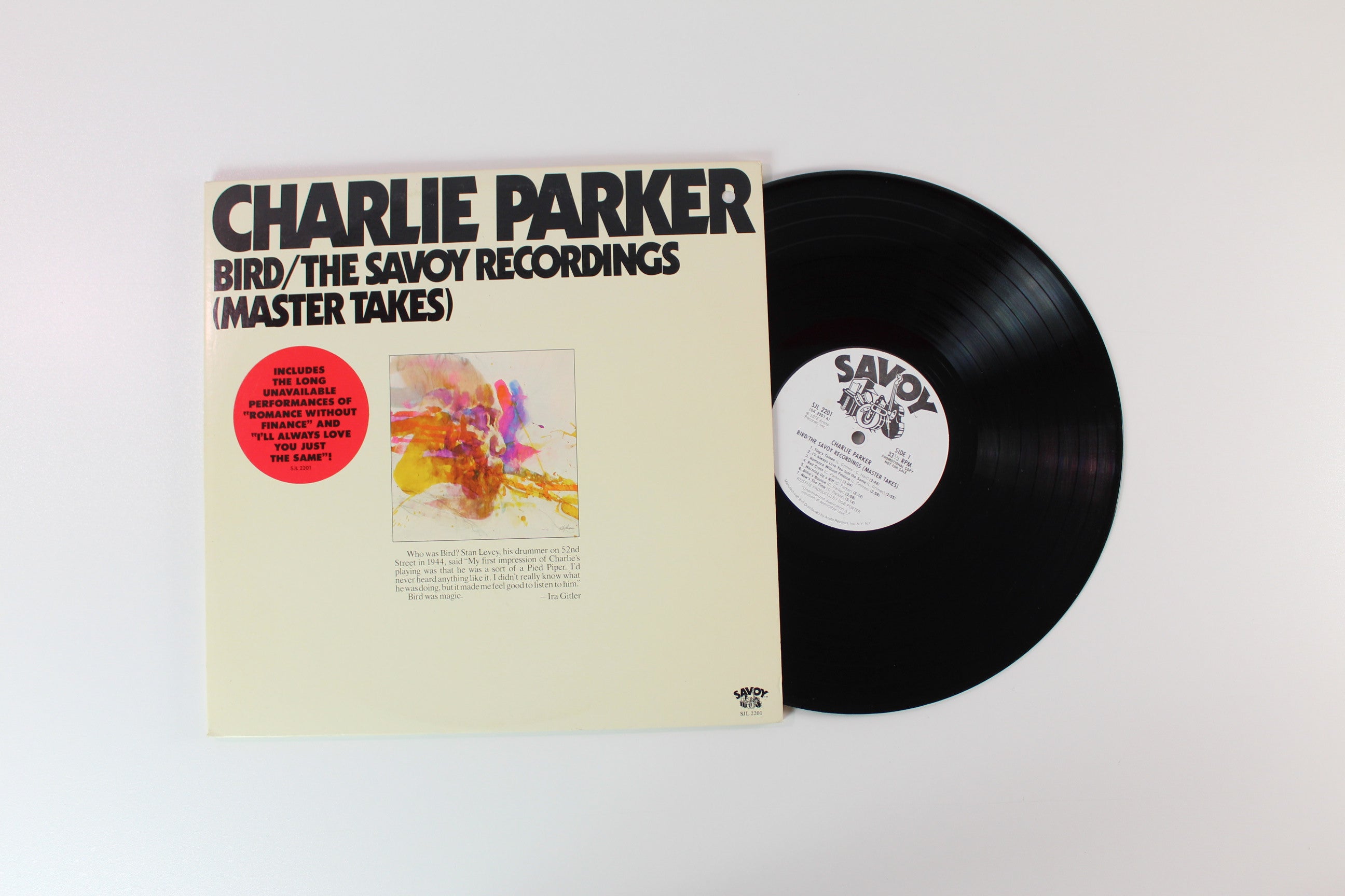 Charlie Parker - Bird / The Savoy Recordings (Master Takes) on Savoy Jazz - Promo