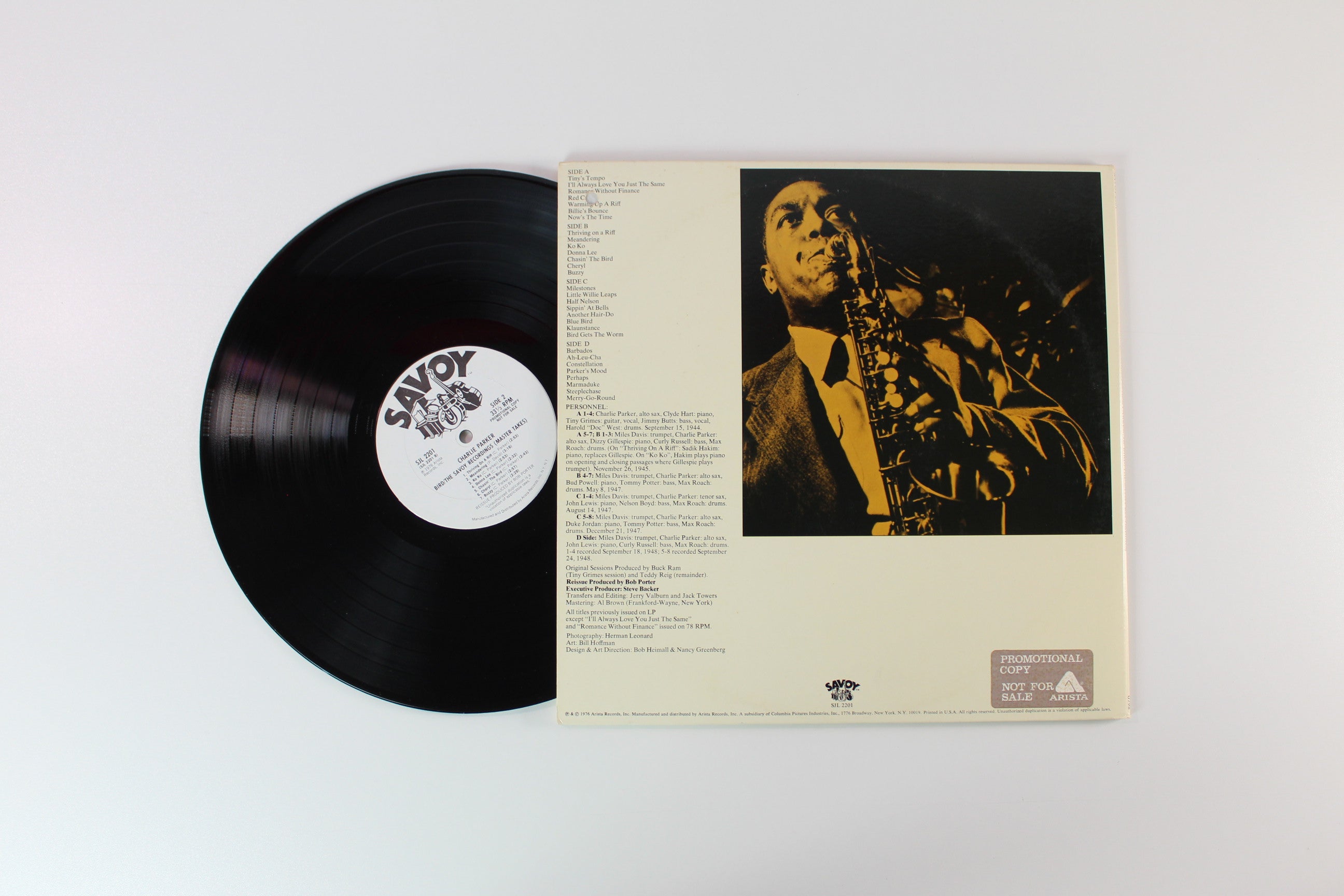 Charlie Parker - Bird / The Savoy Recordings (Master Takes) on Savoy Jazz - Promo