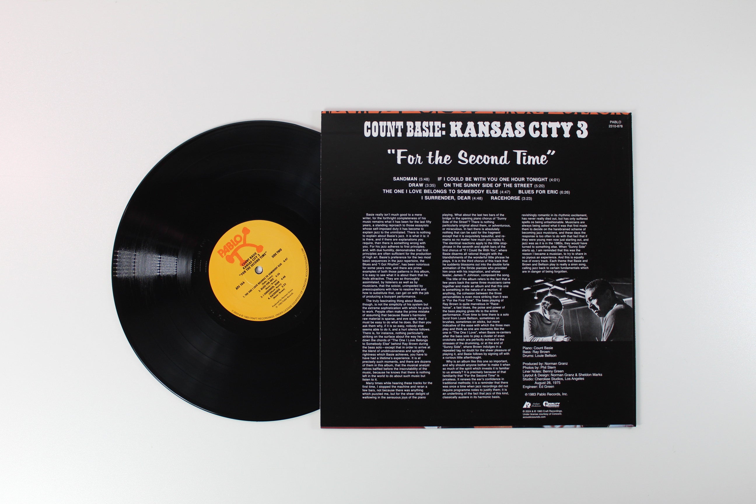 Count Basie / Kansas City 3 - For The Second Time on Analogue Productions Pablo Series