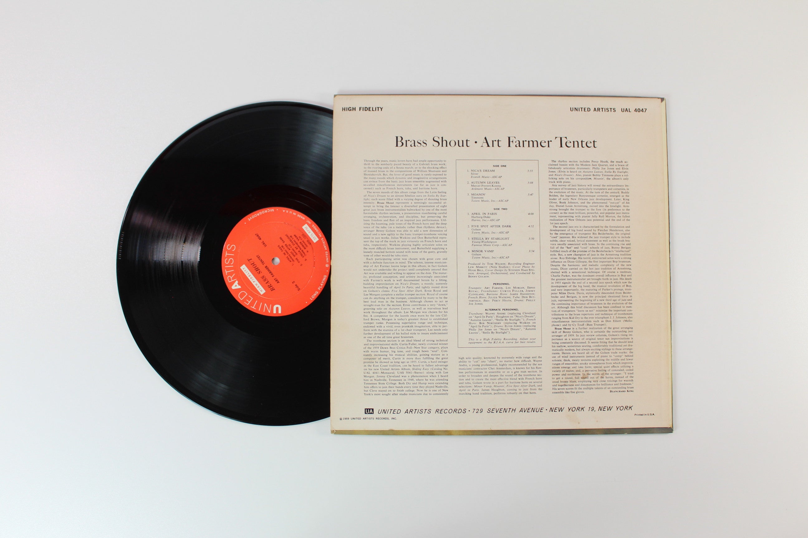 Art Farmer - Brass Shout on United Artists Records - Mono