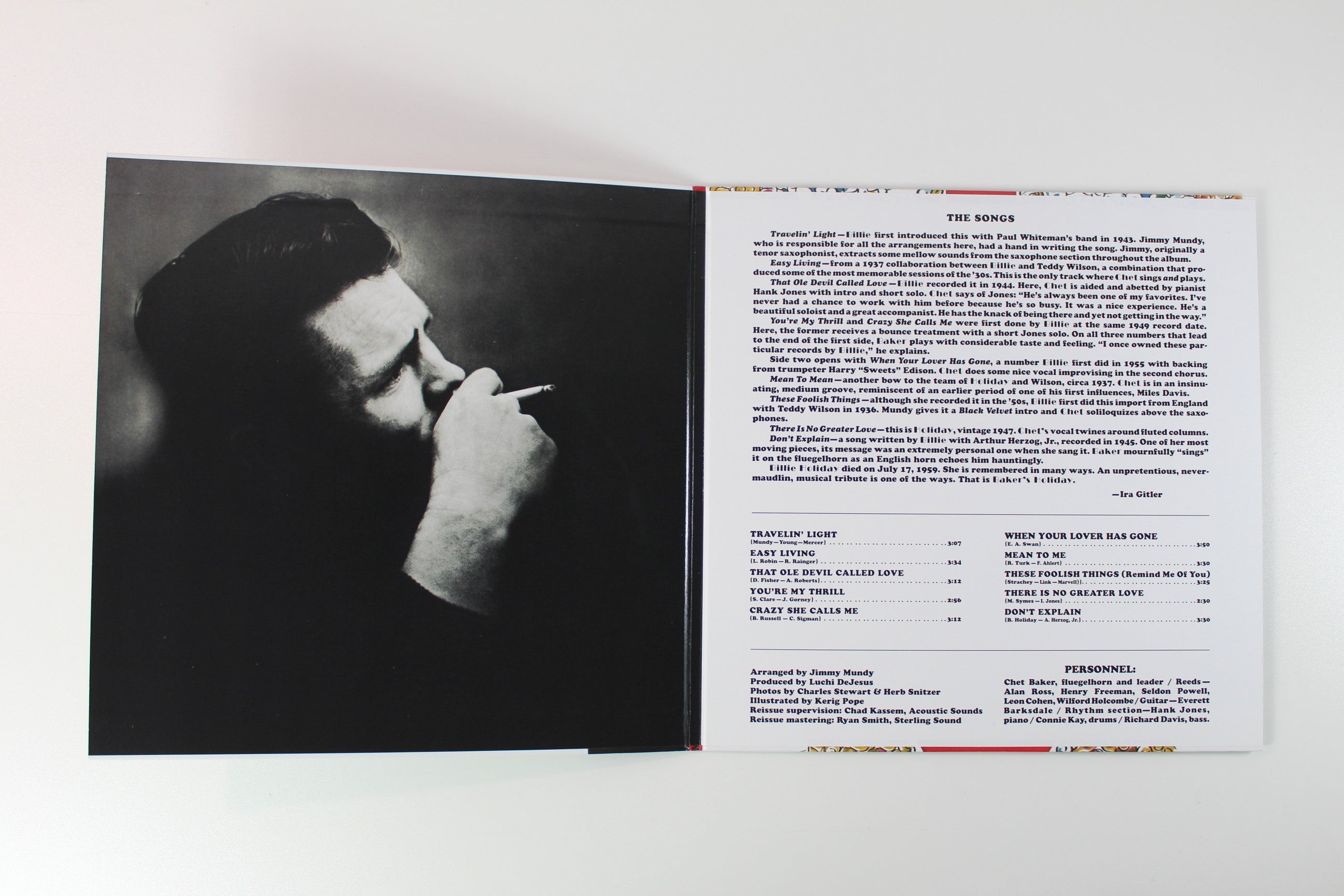 Chet Baker - Baker's Holiday on Verve Records Acoustic Sounds Series Reissue