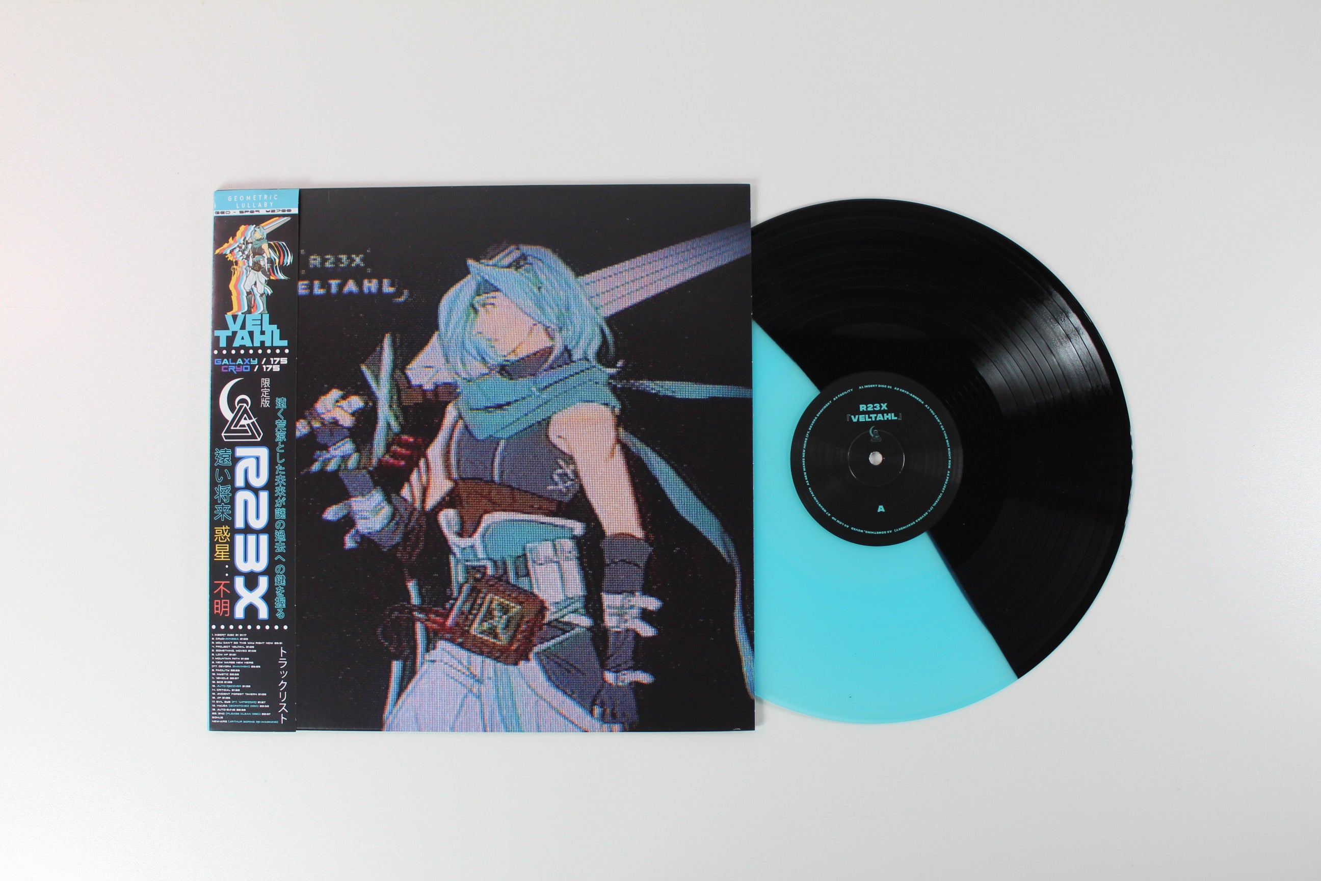 R23X - VELTAHL on Geometric Lullaby Ltd. Black & Blue Split Vinyl