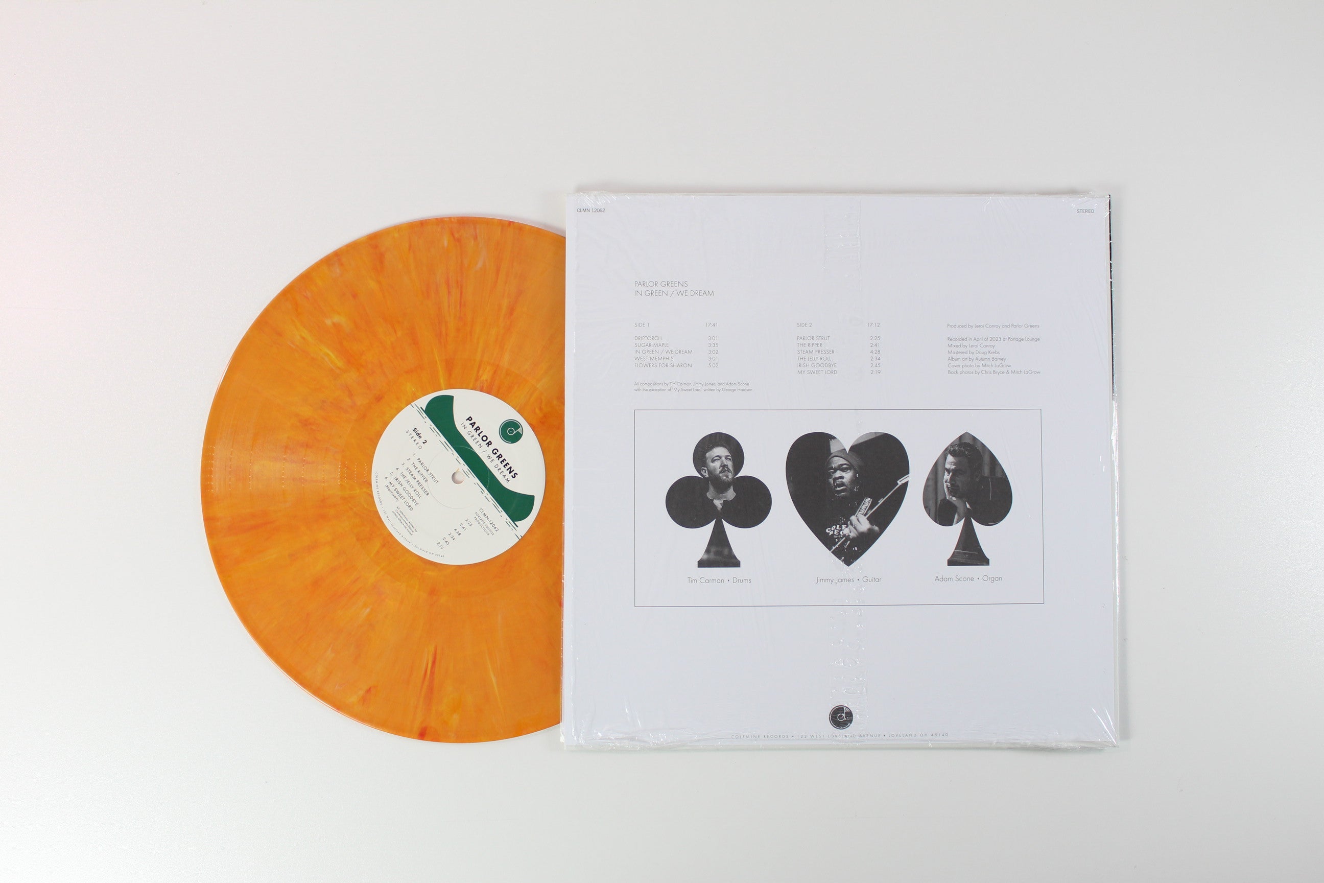 Parlor Greens - In Green / We Dream on Colemine Records Ltd. Orange Creamsicle