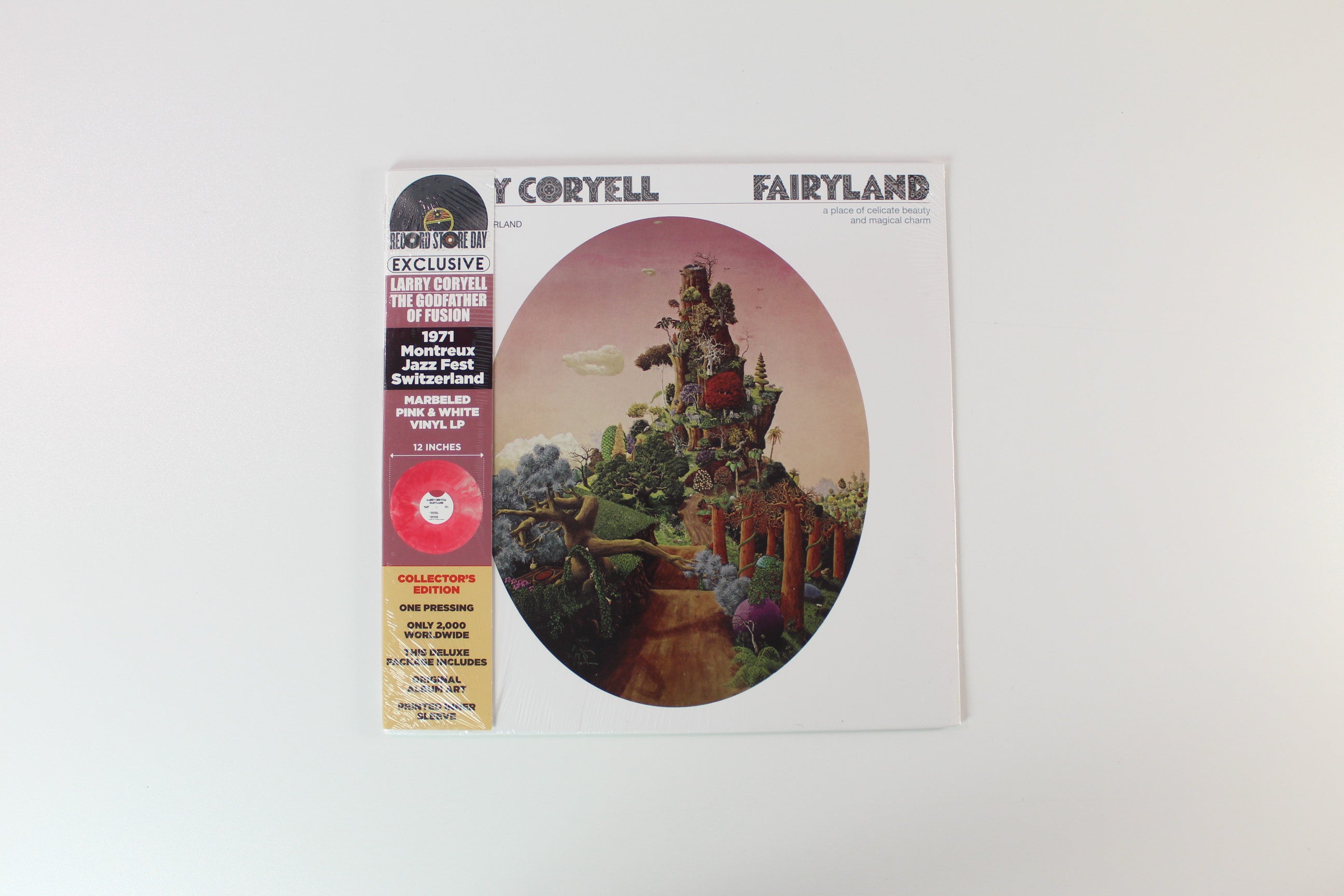 Larry Coryell - Fairyland on Culture Factory - Pink & White Vinyl - Sealed