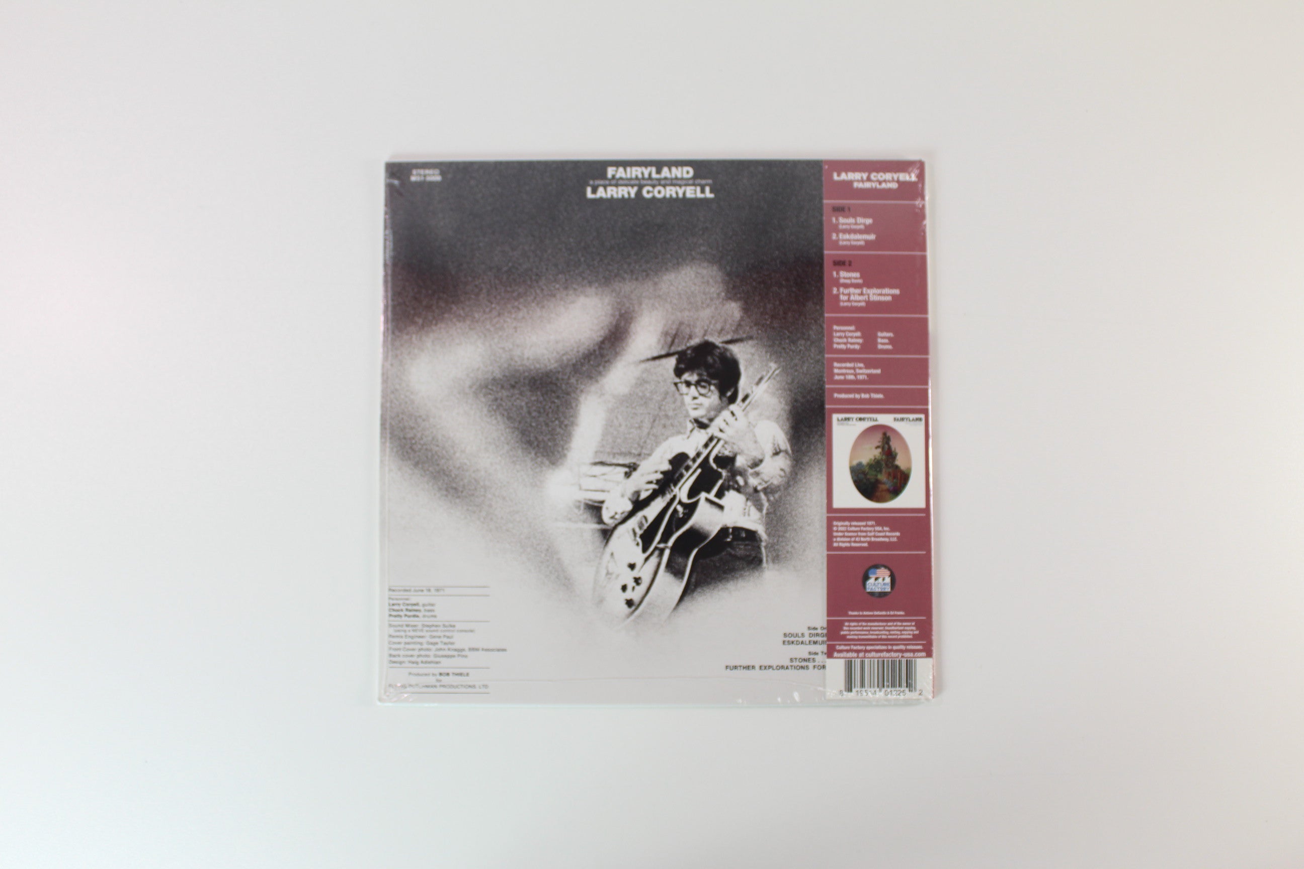 Larry Coryell - Fairyland on Culture Factory - Pink & White Vinyl - Sealed