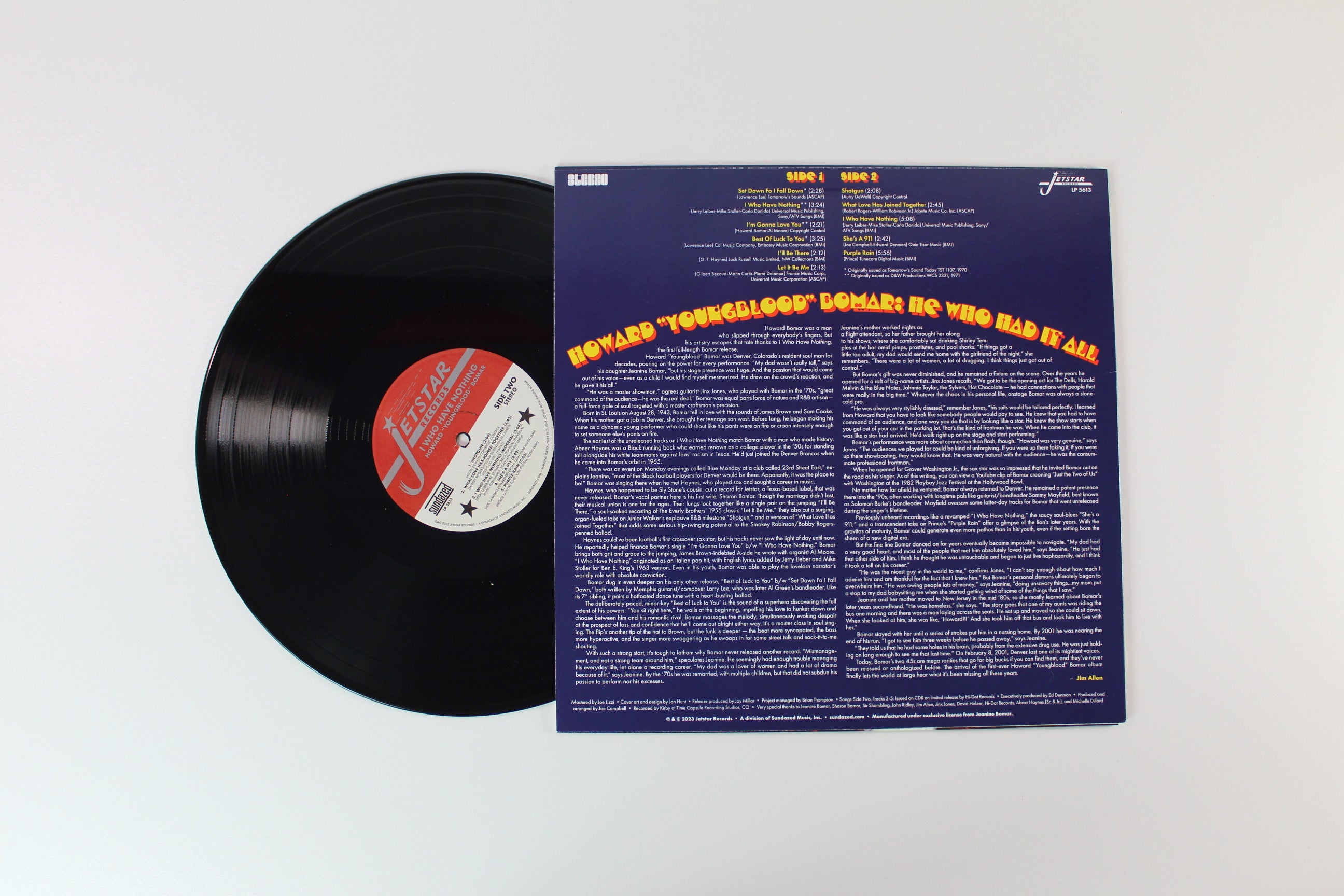 Howard "Youngblood" Bomar - I Who Have Nothing on Sundazed Music