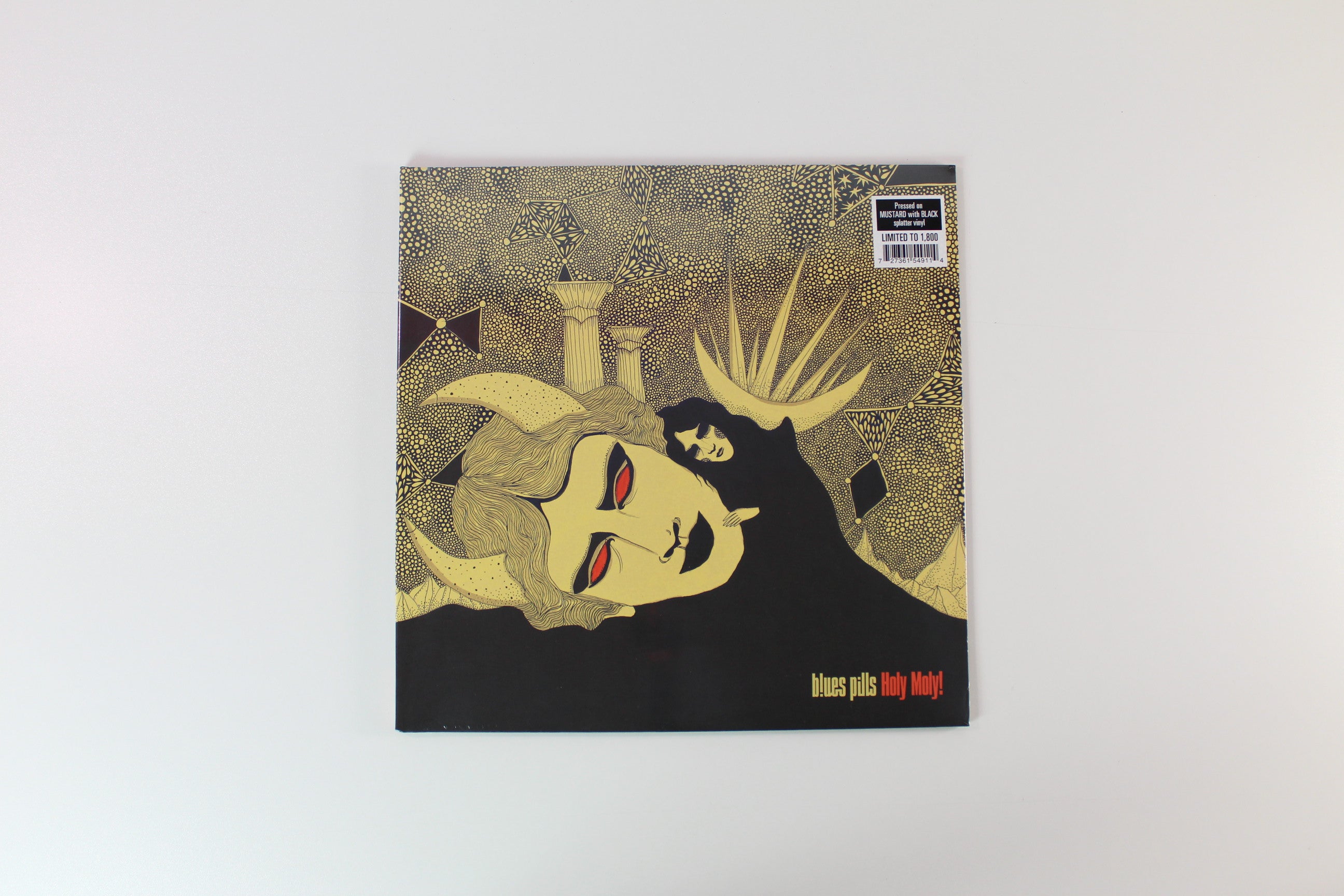 Blues Pills - Holy Moly! on Nuclear Blast - Mustard With Black Splatter Colored Vinyl - Sealed