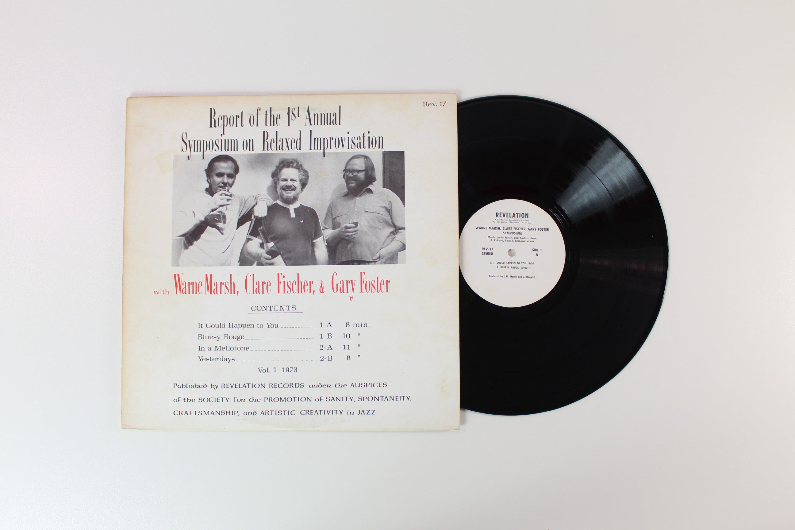 Warne Marsh - Report Of The 1st Annual Symposium On Relaxed Improvisation on Revelation Records