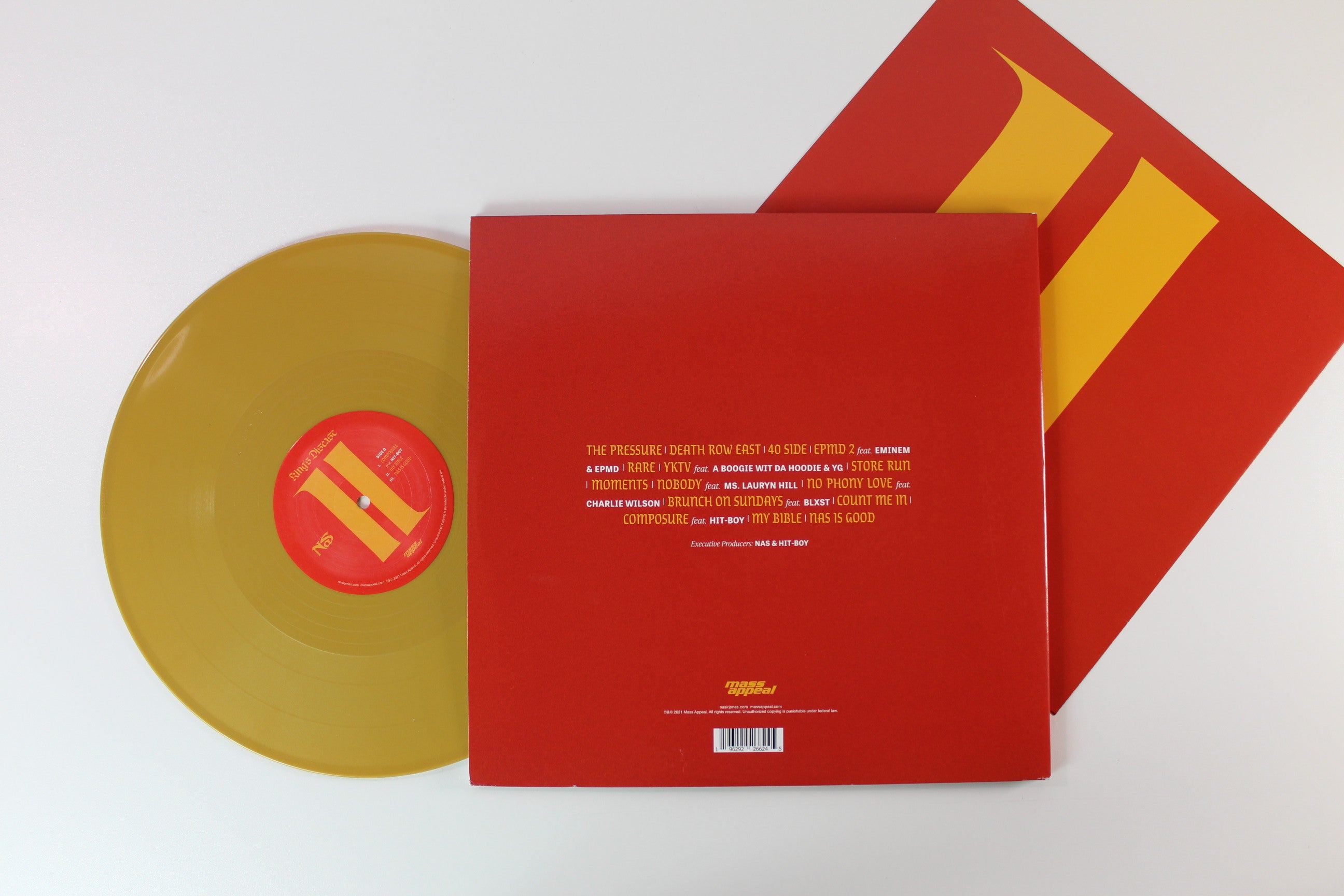 Nas - King's Disease II on Mass Appeal - Gold Vinyl