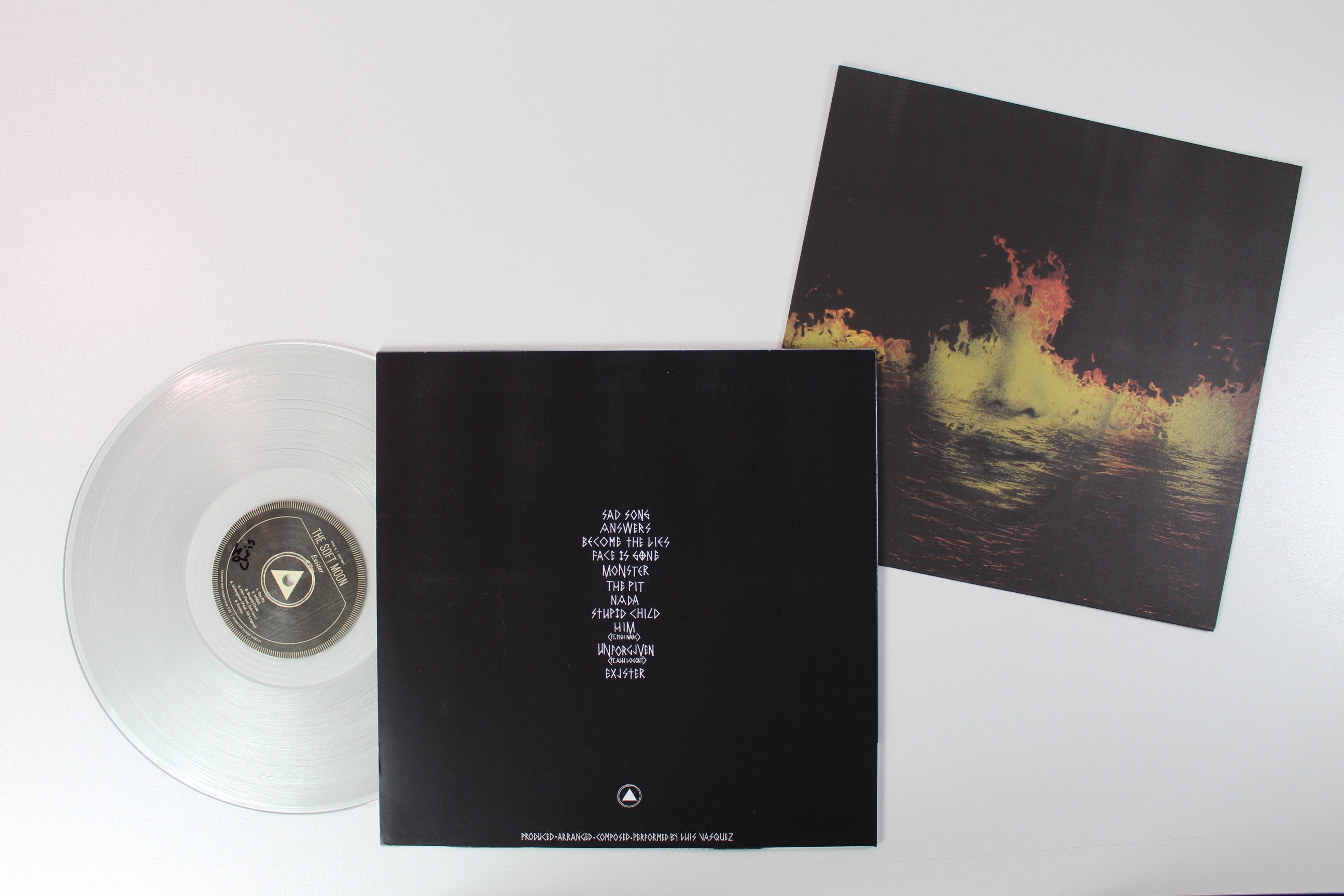 The Soft Moon - Exister on Sacred Bones Ltd Crystal Clear Vinyl