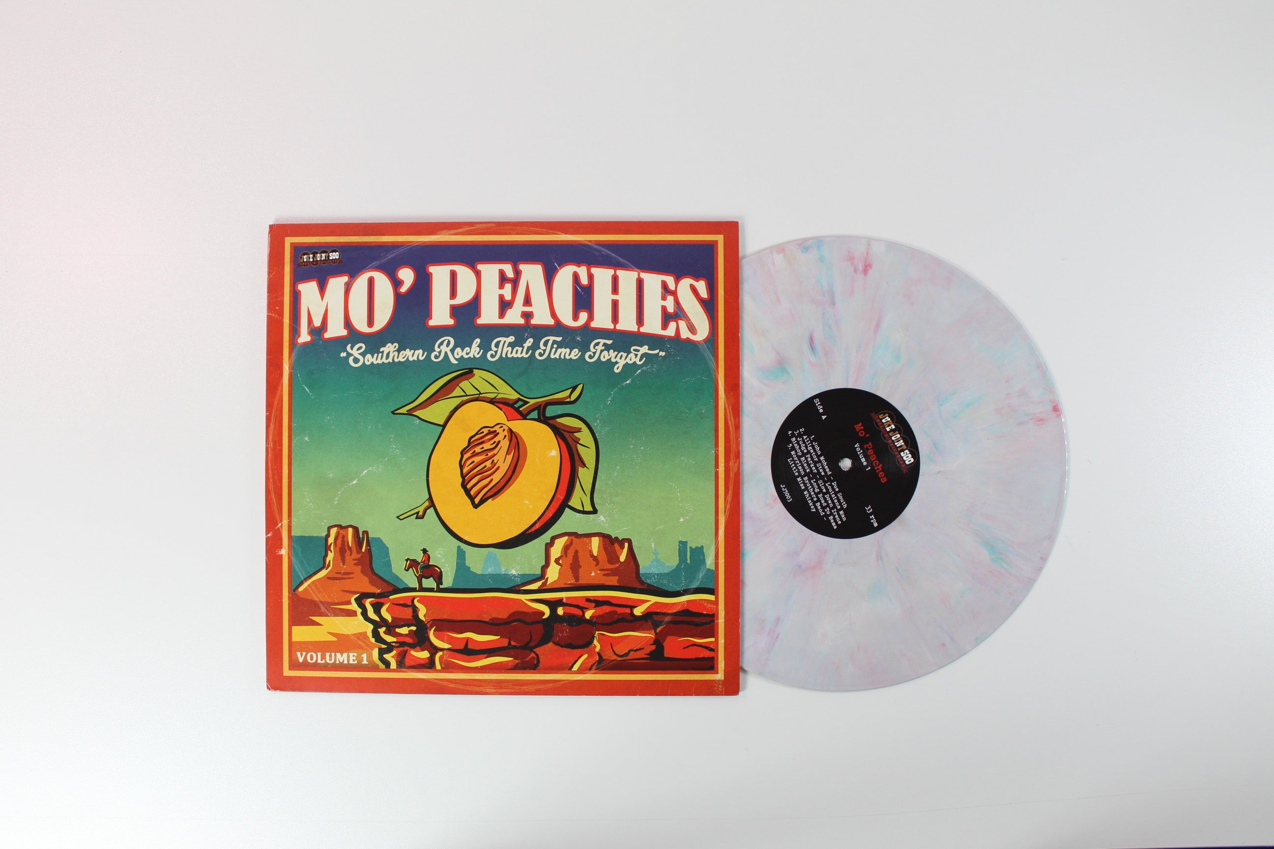Various - Mo' Peaches (Southern Rock That Time Forgot) on JukeJoint500 Ltd Multicolored Vinyl