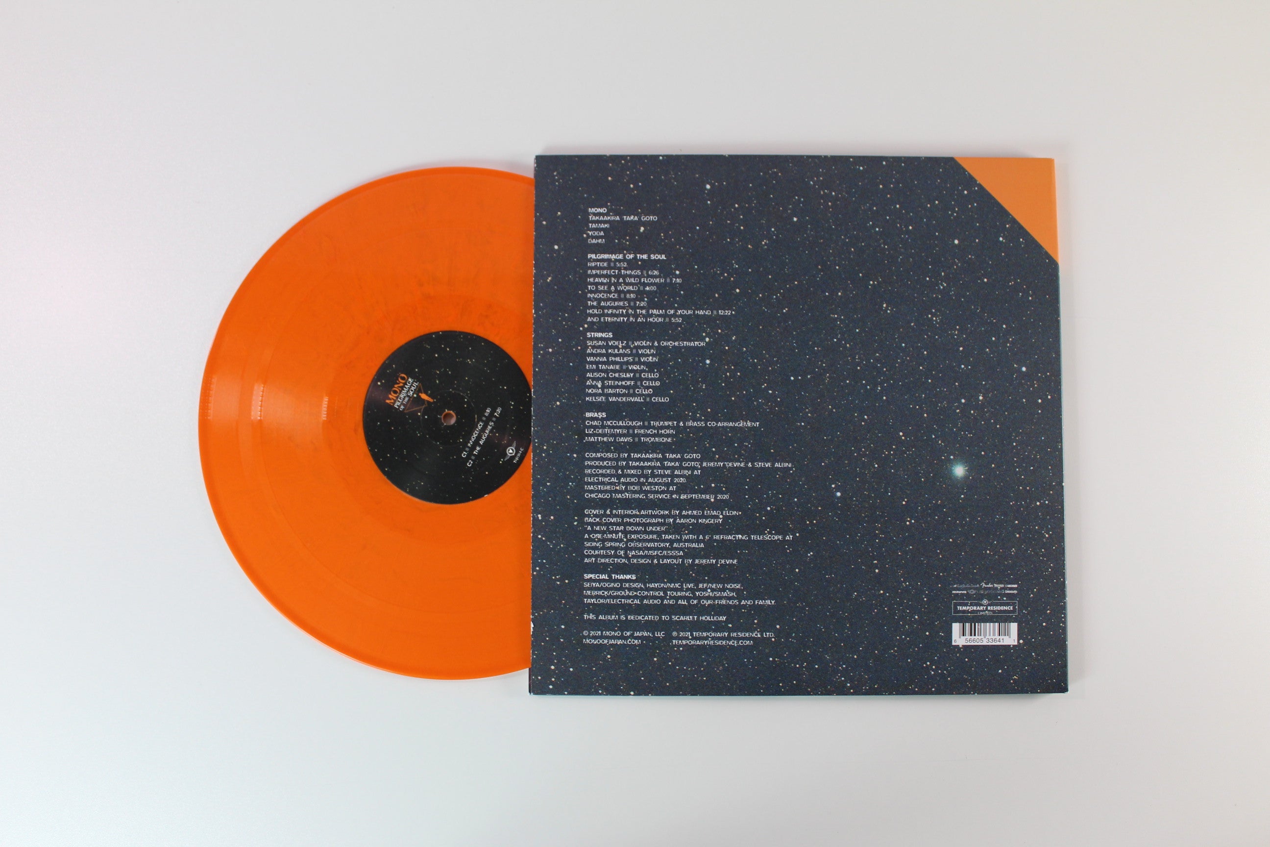 Mono - Pilgrimage Of The Soul Ltd. Opaque Orange Marbled Vinyl on Temporary Residence Limited