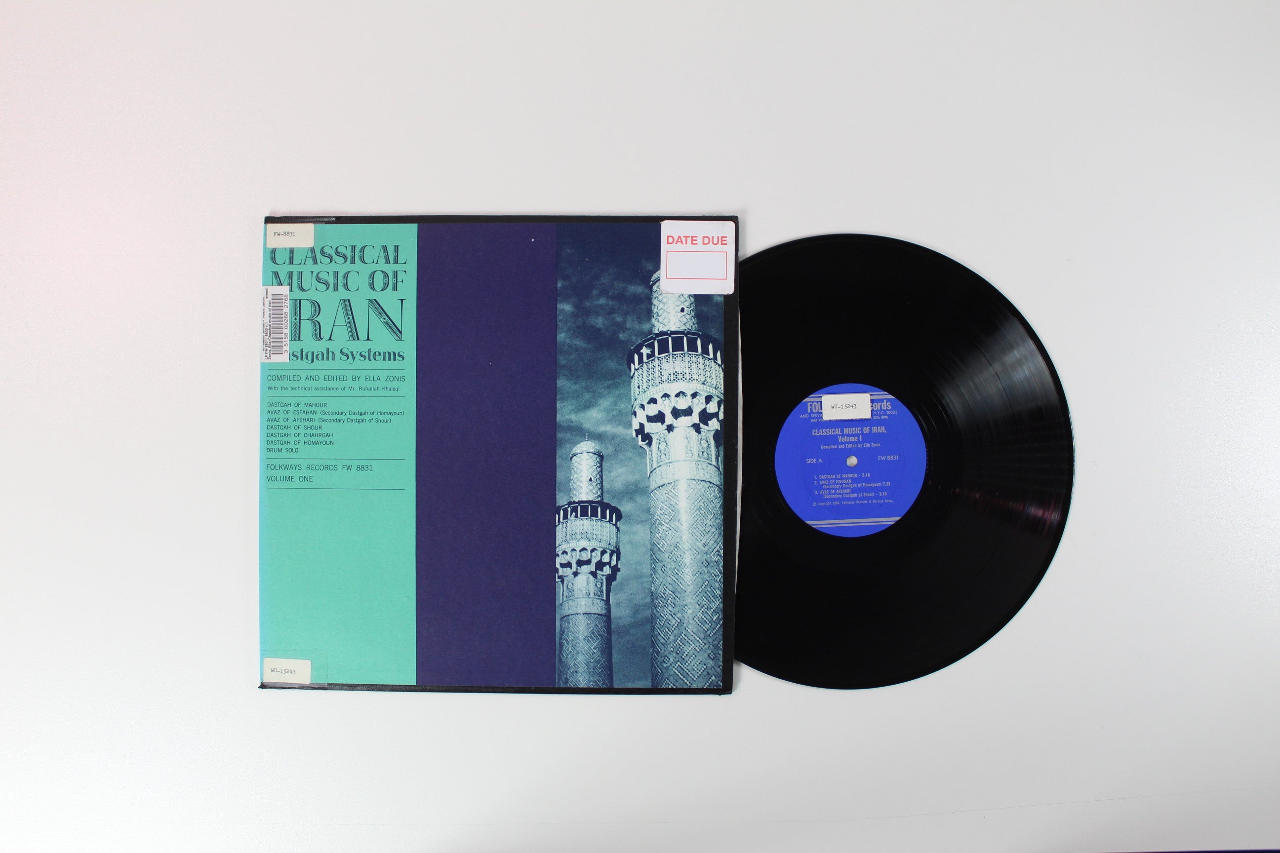 Various - Classical Music Of Iran - Dastgah Systems Vol. 1 on Folkways