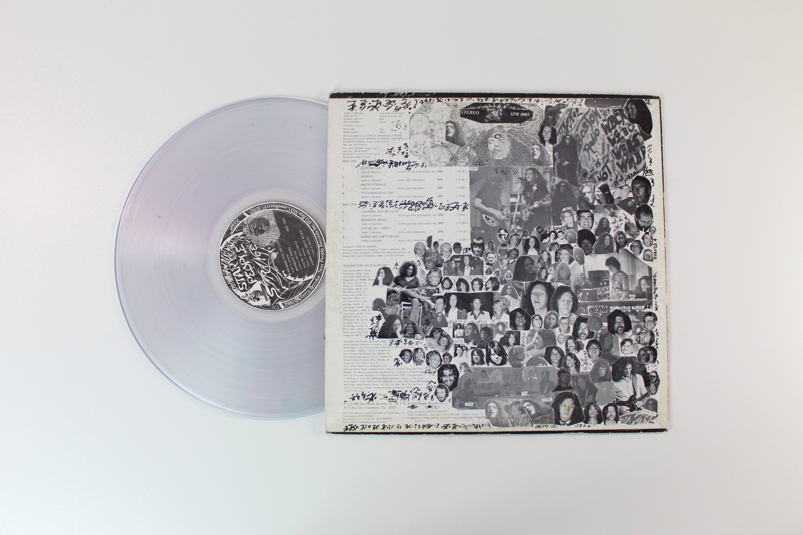 Terry Brooks & Strange - To Earth With Love Clear Vinyl on Star People Records Inc.