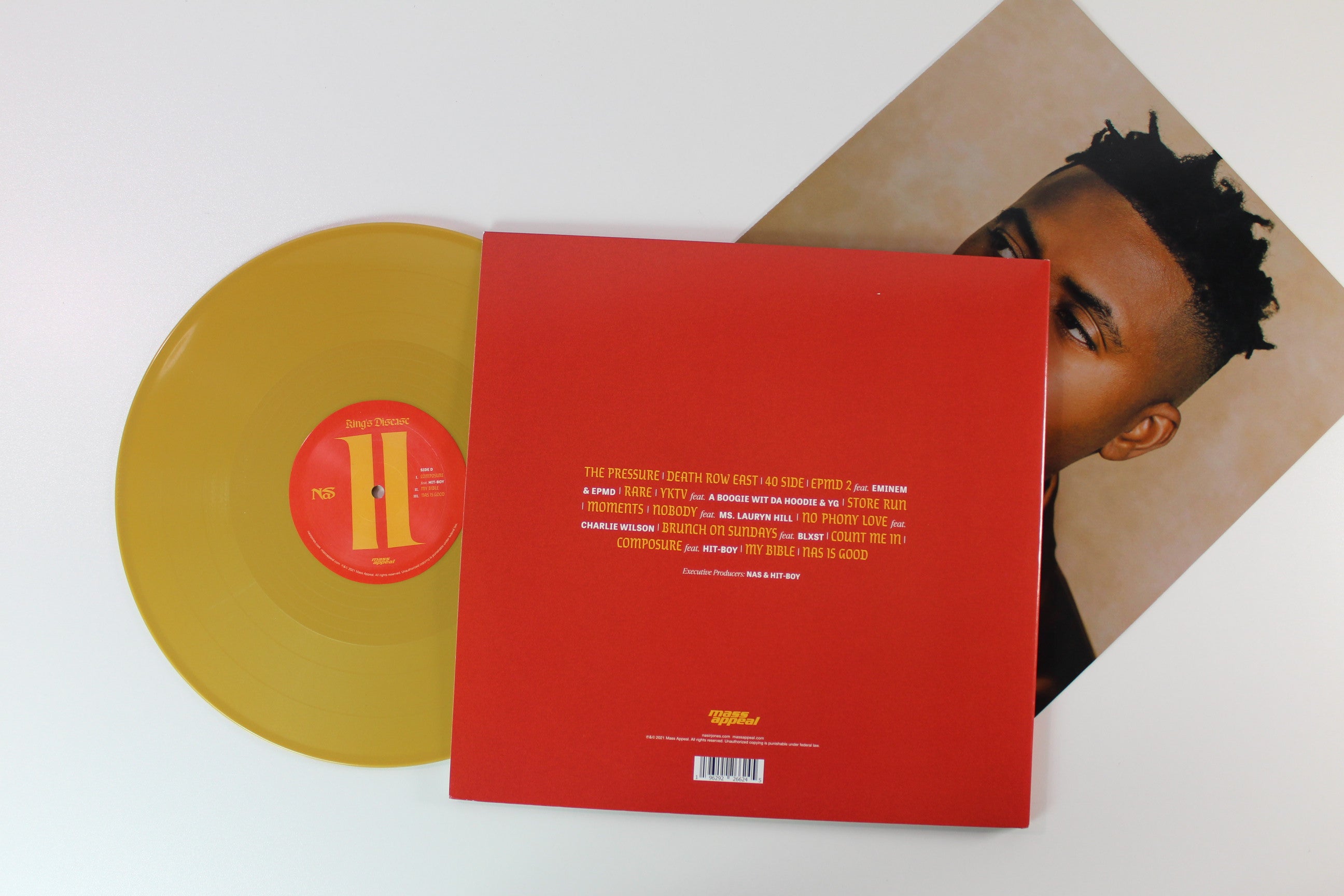 Nas - King's Disease II Gold Vinyl on Mass Appeal
