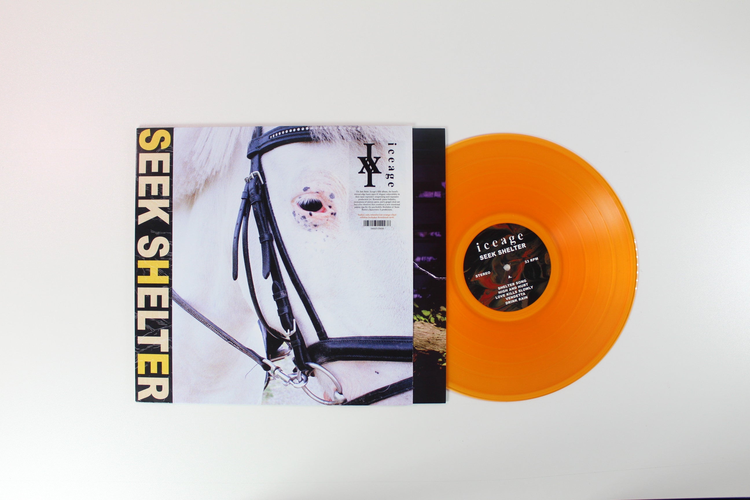 Iceage - Seek Shelter on Mexican Summer Ltd Orange Translucent