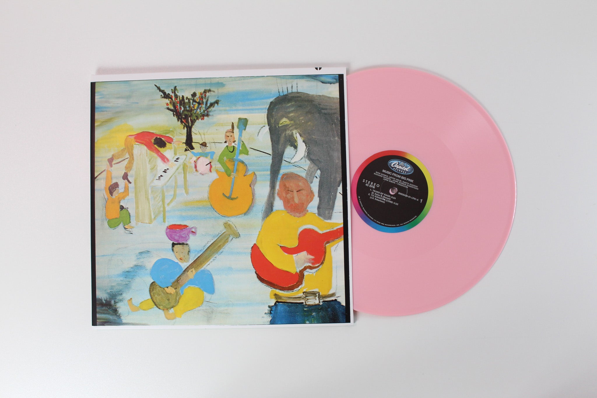 The Band - Music From Big Pink on Capitol Records Ltd. Pink Vinyl Reissue
