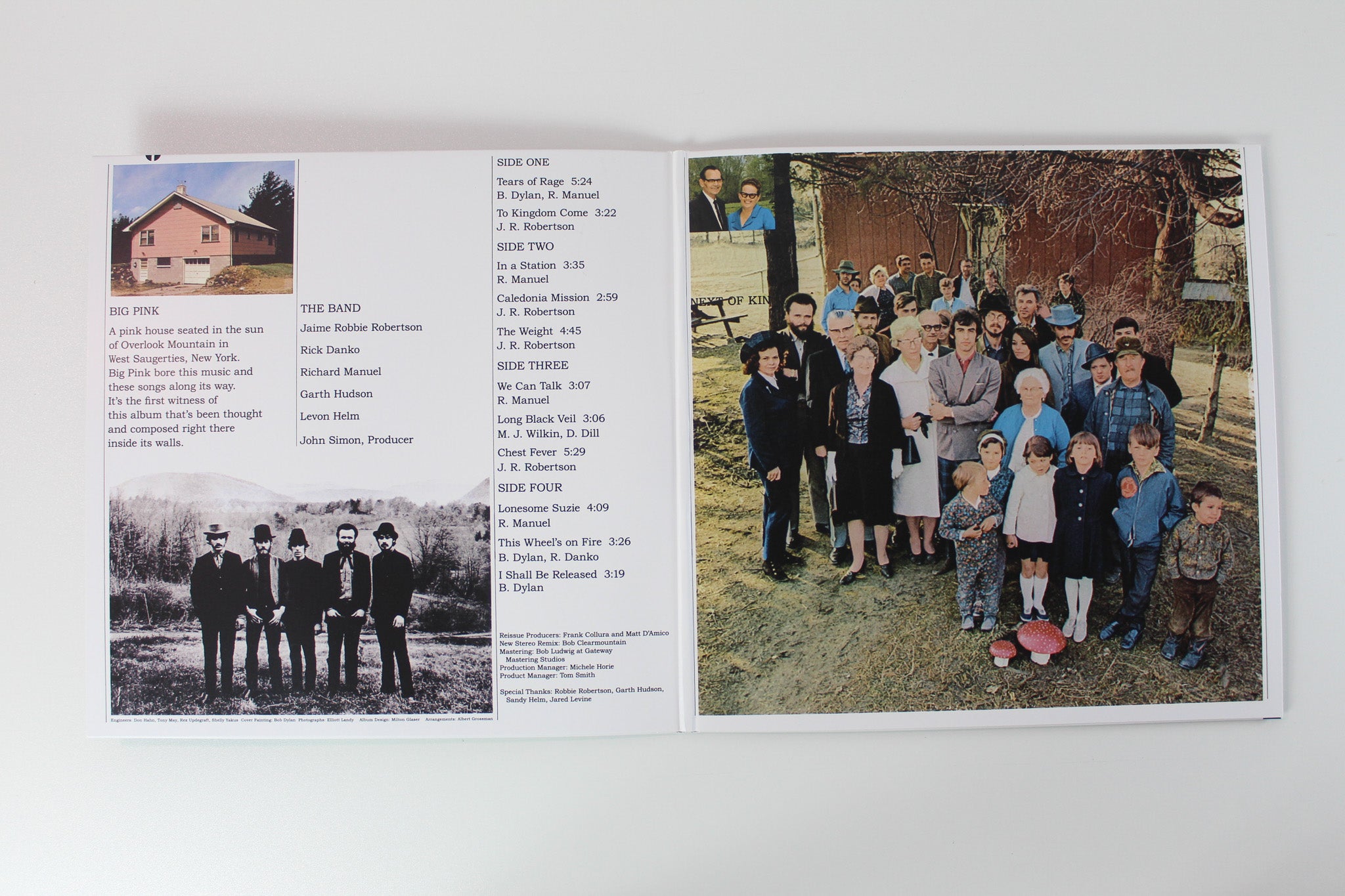 The Band - Music From Big Pink on Capitol Records Ltd. Pink Vinyl Reissue