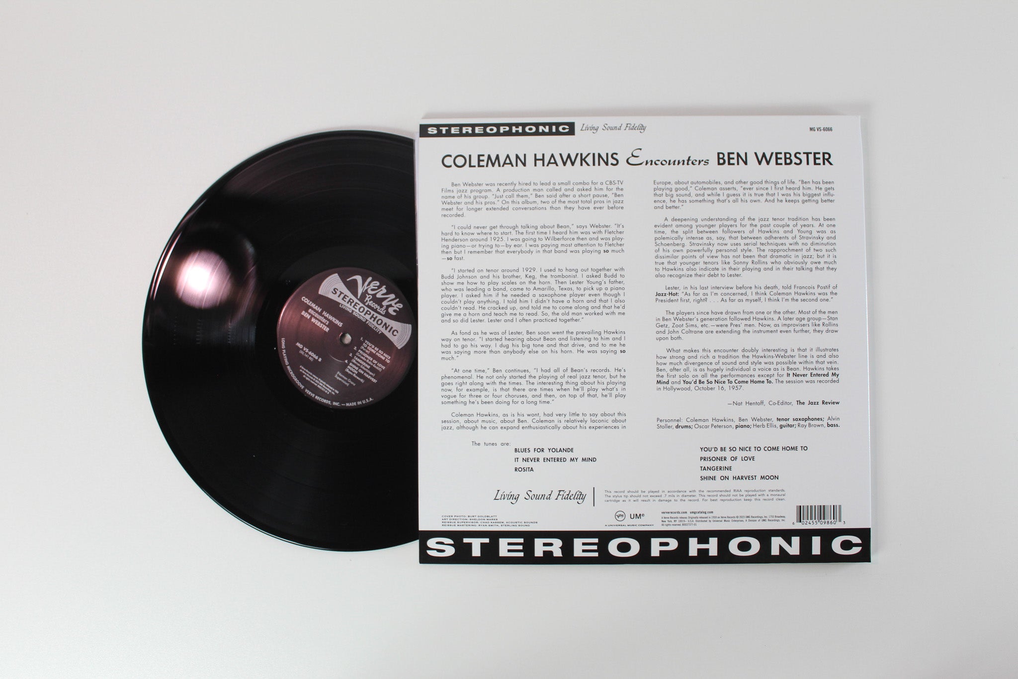 Coleman Hawkins & Ben Webster - Coleman Hawkins Encounters Ben Webster on Verve Records Acoustic Sounds Series Reissue