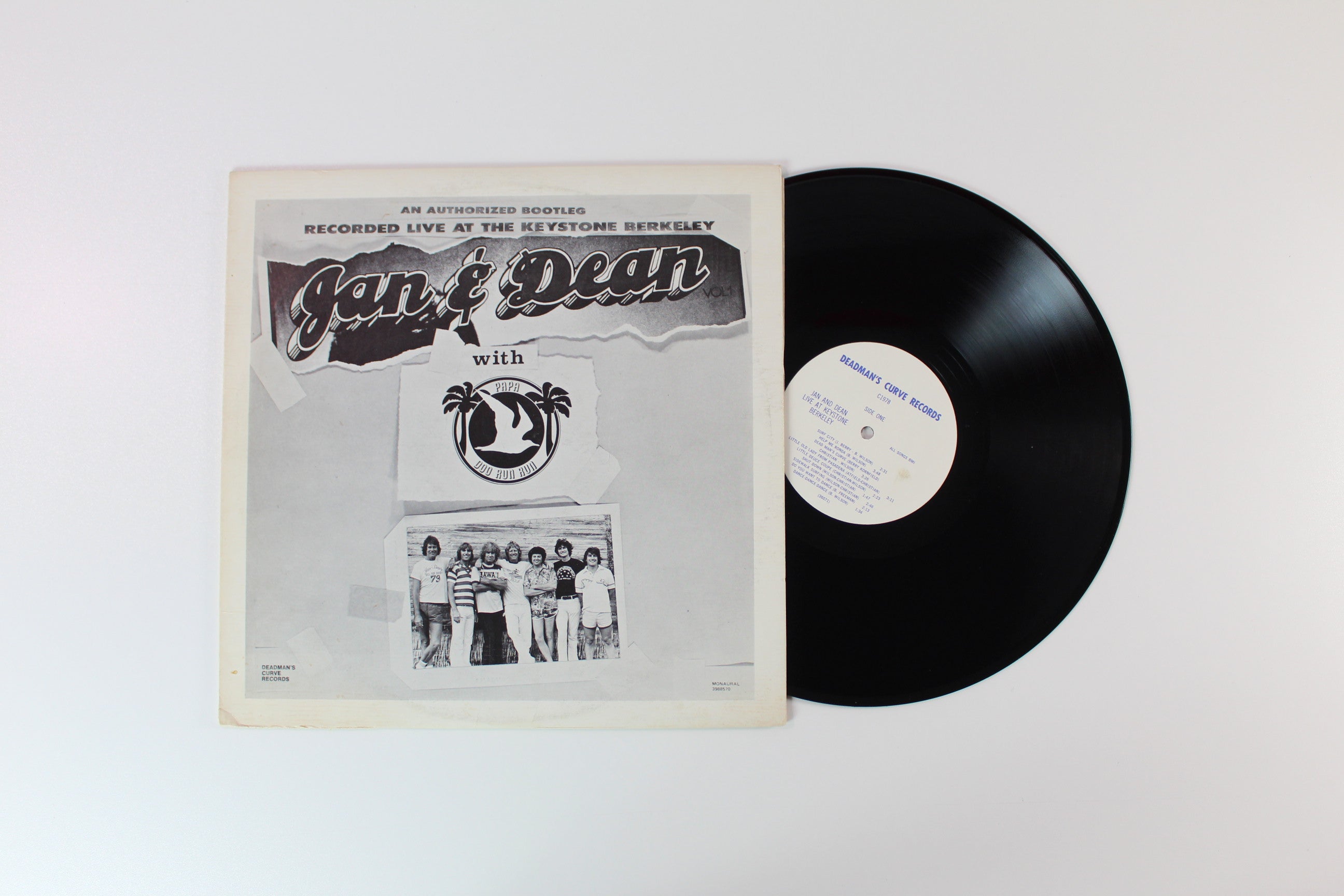 Jan & Dean - Recorded Live At The Keystone Berkeley Unofficial Release on Deadman's Curve Records