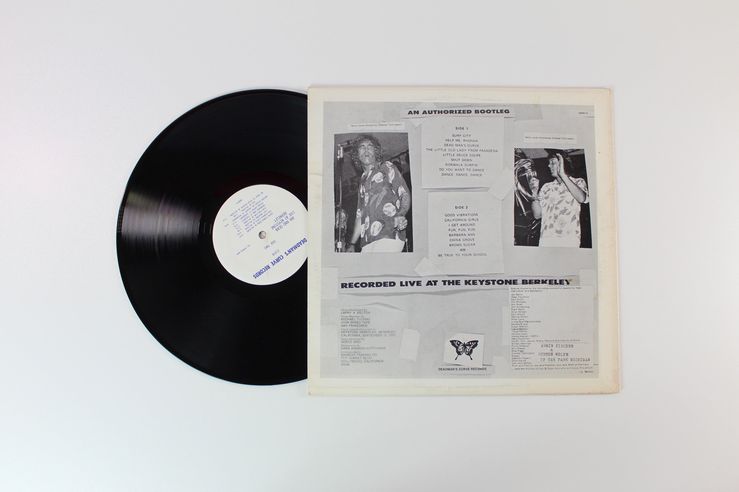 Jan & Dean - Recorded Live At The Keystone Berkeley Unofficial Release on Deadman's Curve Records