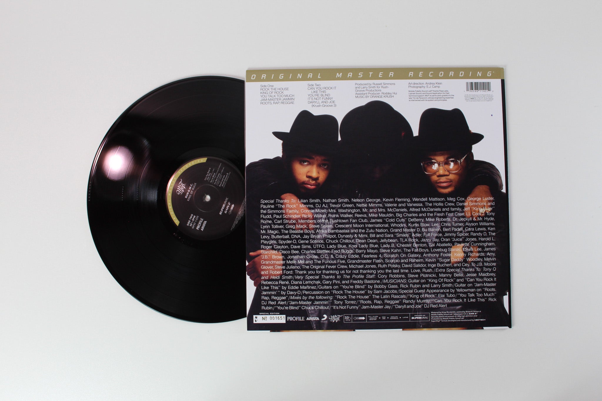 Run-DMC - King Of Rock on Mobile Fidelity Sound Lab Ltd. Numbered Reissue