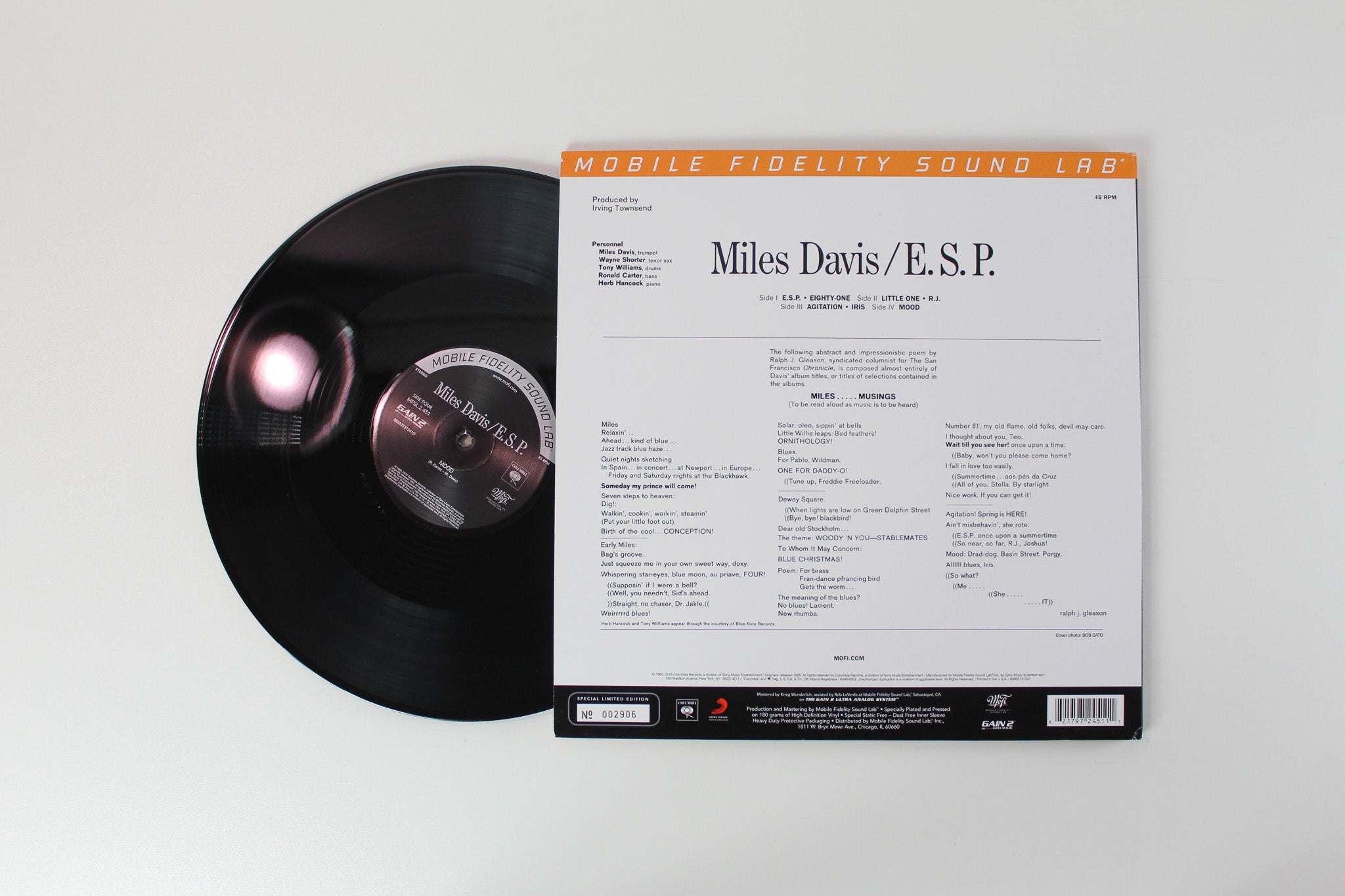 Miles Davis - E.S.P. on Mobile Fidelity Sound Lab Ltd. Numbered Reissue