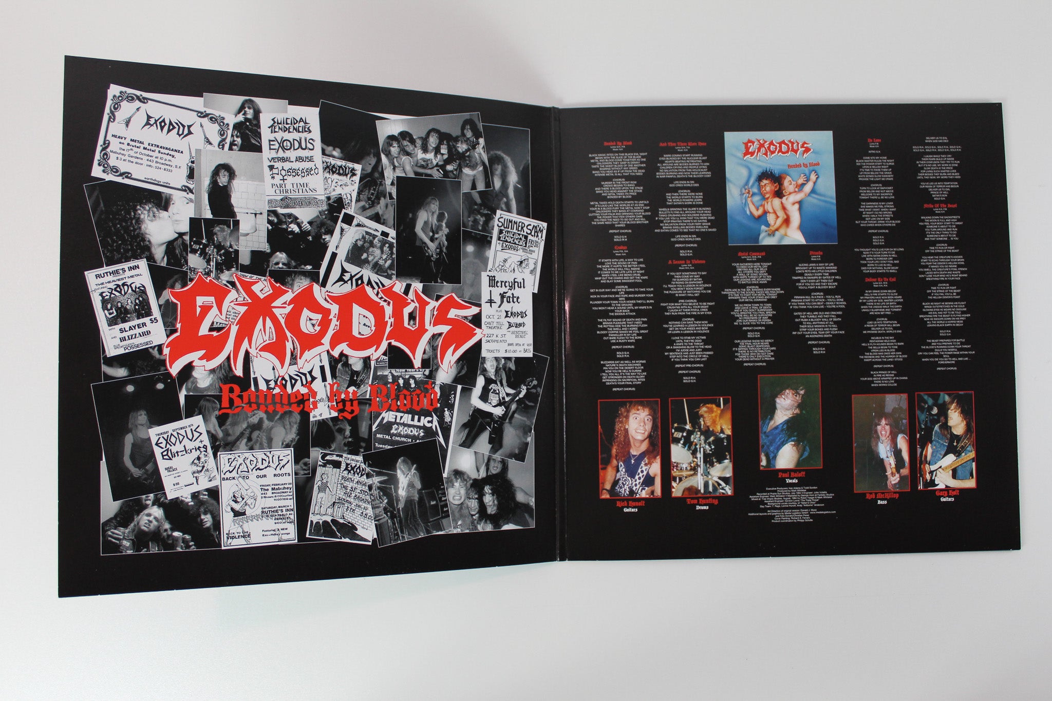 Exodus - Bonded By Blood on Century Media Ltd. Clear w/ Red Splatter Reissue