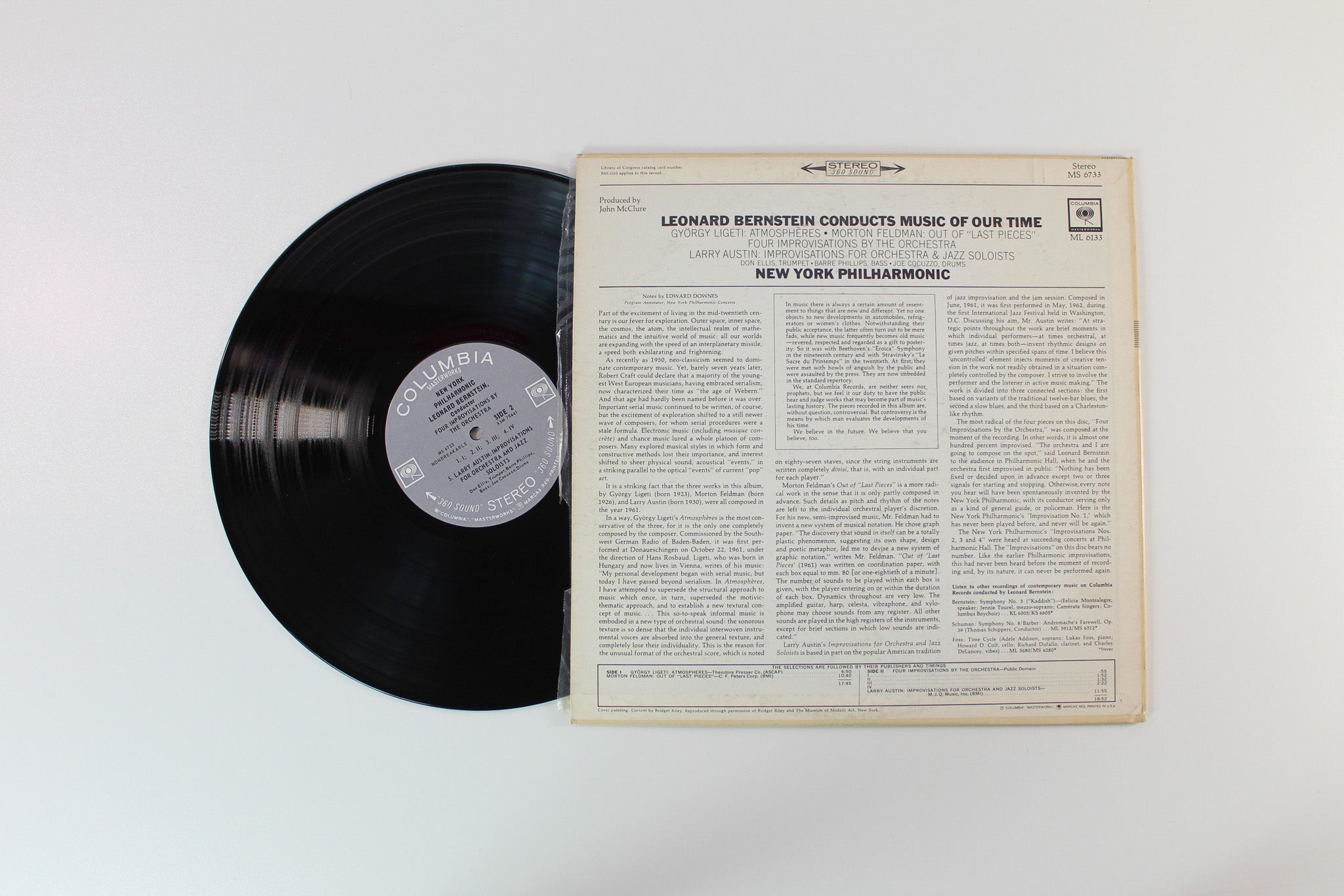 Leonard Bernstein - Leonard Bernstein Conducts Music Of Our Time - Improvisations For Orchestra & Jazz Soloists, Out Of Last Pieces, Improvisations By The Orchestra, Atmospheres on Columbia Masterworks