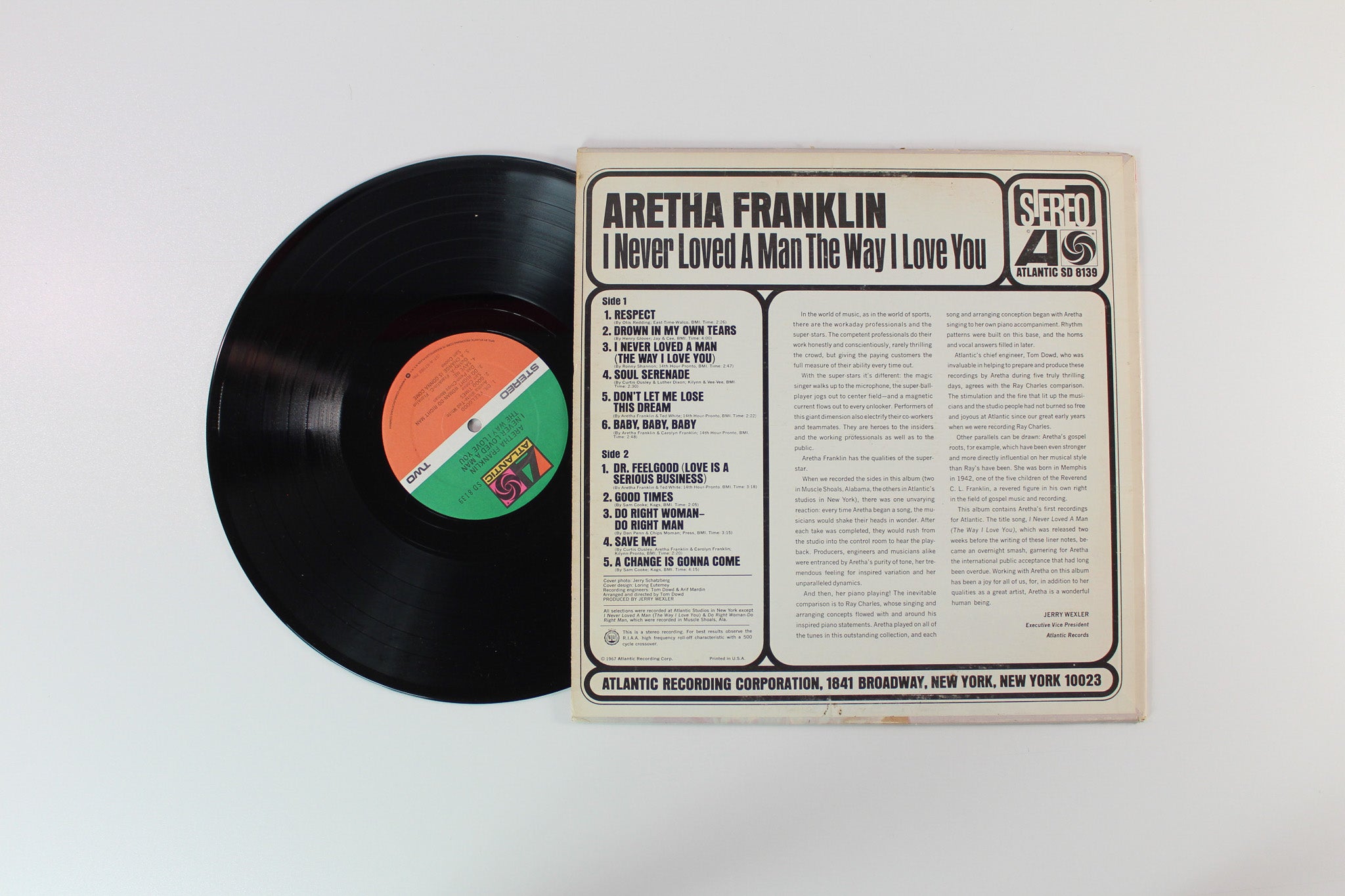 Aretha Franklin - I Never Loved A Man The Way I Love You on Atlantic Reissue