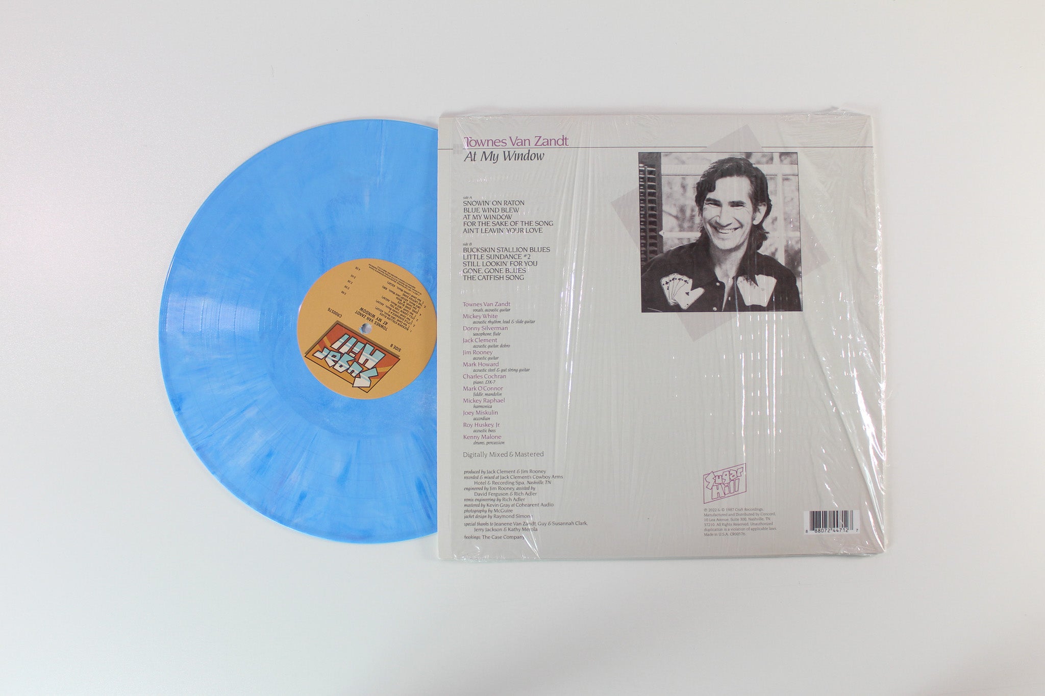 Townes Van Zandt - At My Window on Craft Recordings - Blue Vinyl