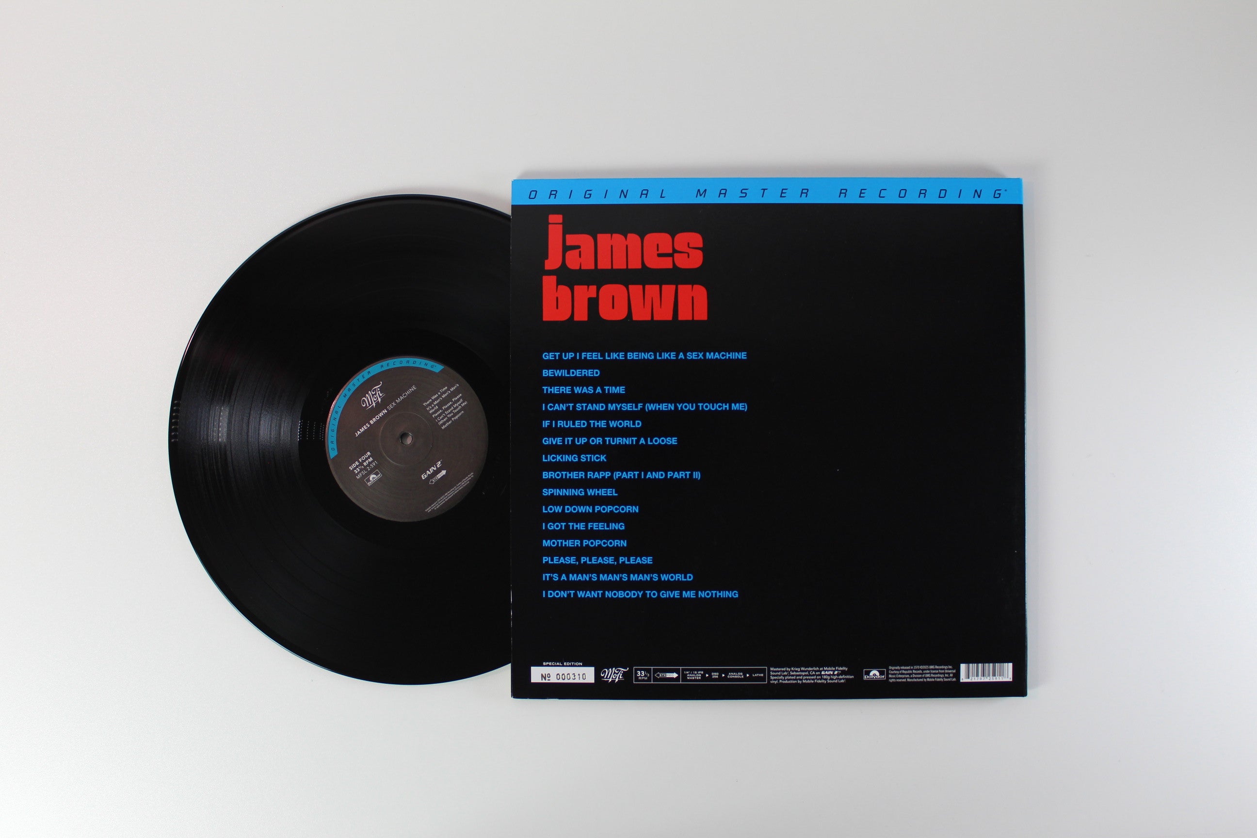 James Brown - Sex Machine (Recorded Live At Home In Augusta Georgia With His Bad Self) on Mobile Fidelity Sound Lab Numbered Reissue