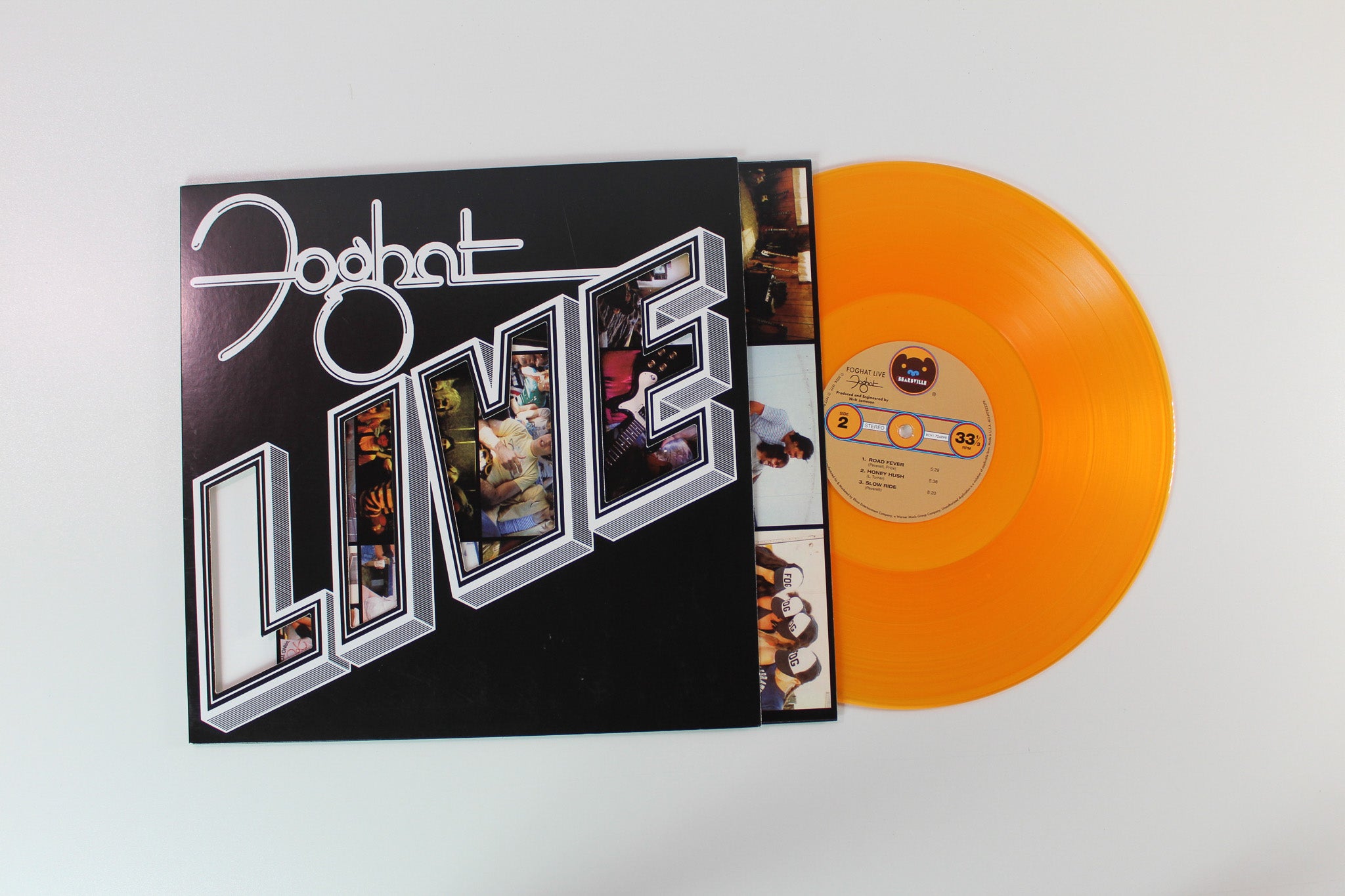 Foghat - Live on Rhino Records - Orange Vinyl Reissue