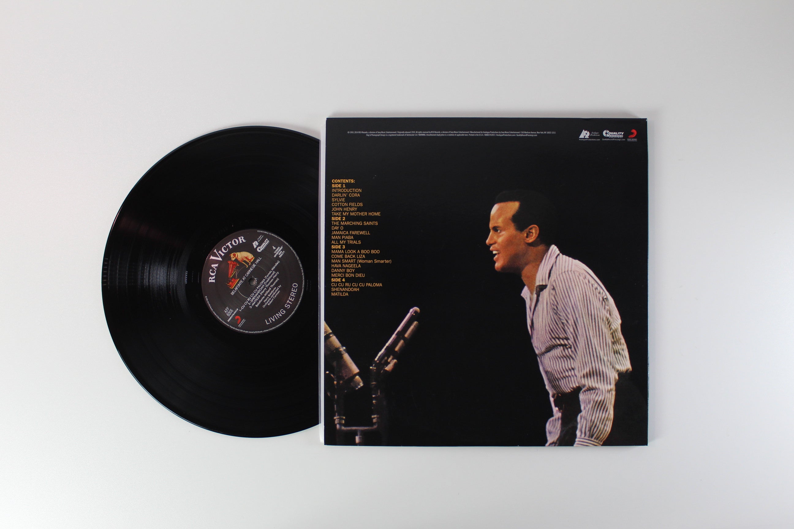 Harry Belafonte - Belafonte At Carnegie Hall: The Complete Concert on RCA Victor Analogue Productions Reissue