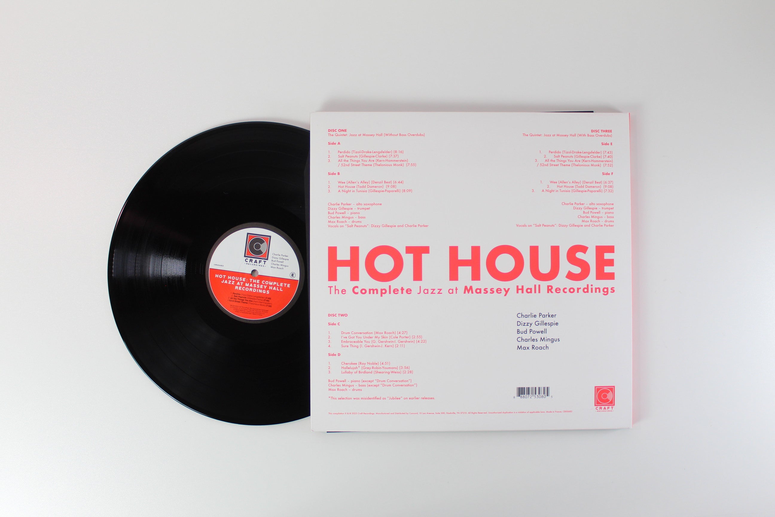 Charlie Parker / Dizzy Gillespie / Bud Powell / Charles Mingus / Max Roach - Hot House (The Complete Jazz At Massey Hall Recordings) on Craft Recordings